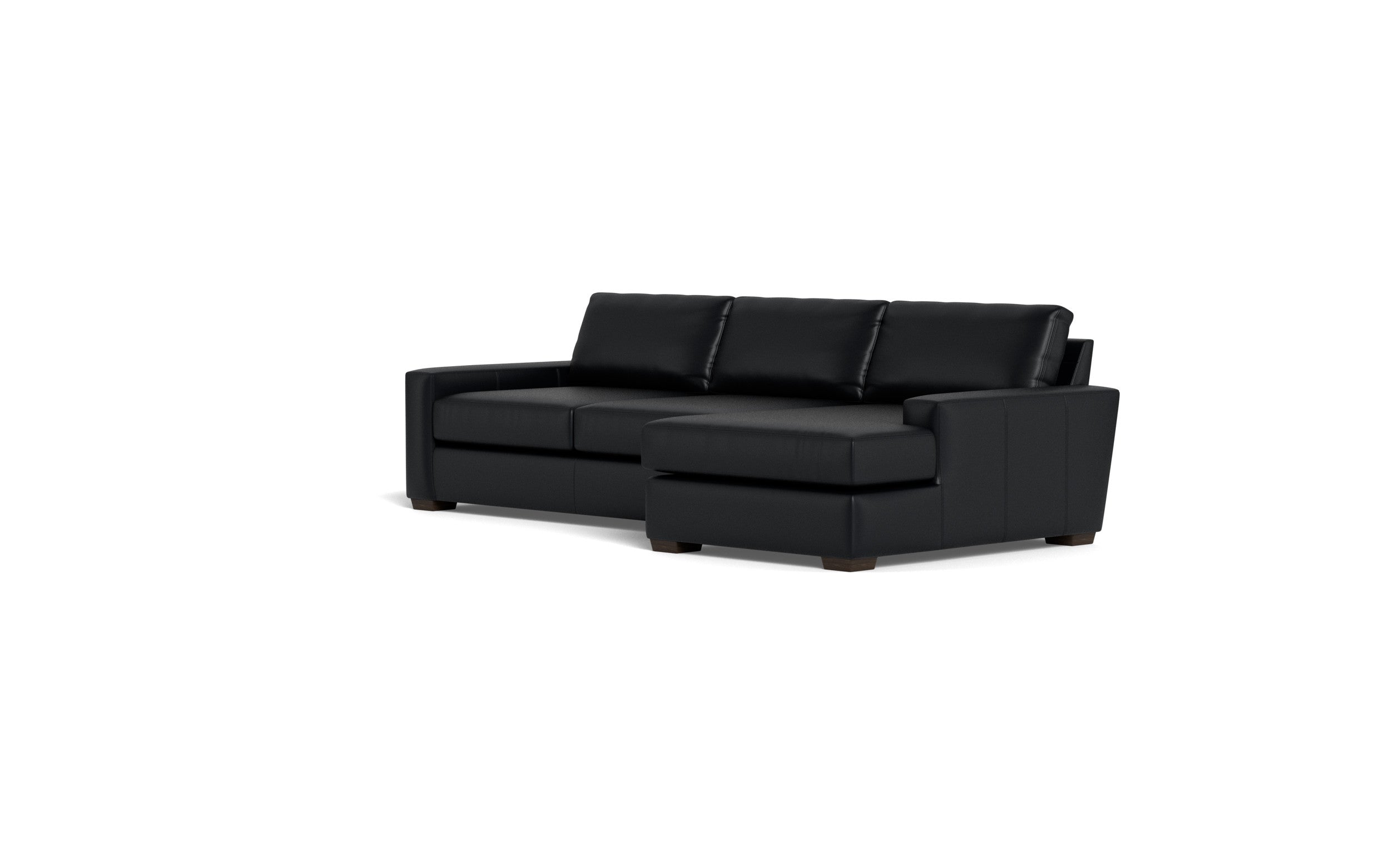 Kai Leather Right Chaise Sectional