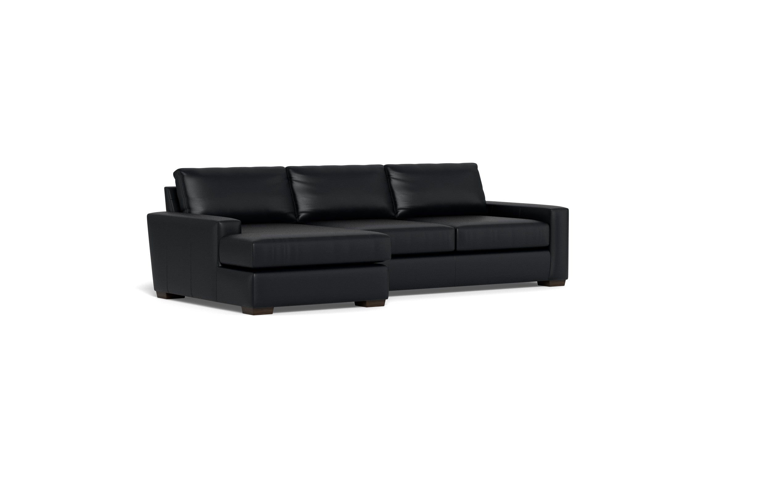 Kai Leather Left Chaise Sectional