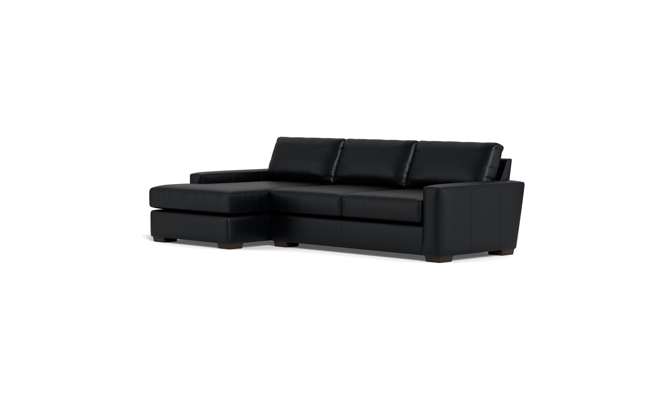 Kai Leather Left Chaise Sectional