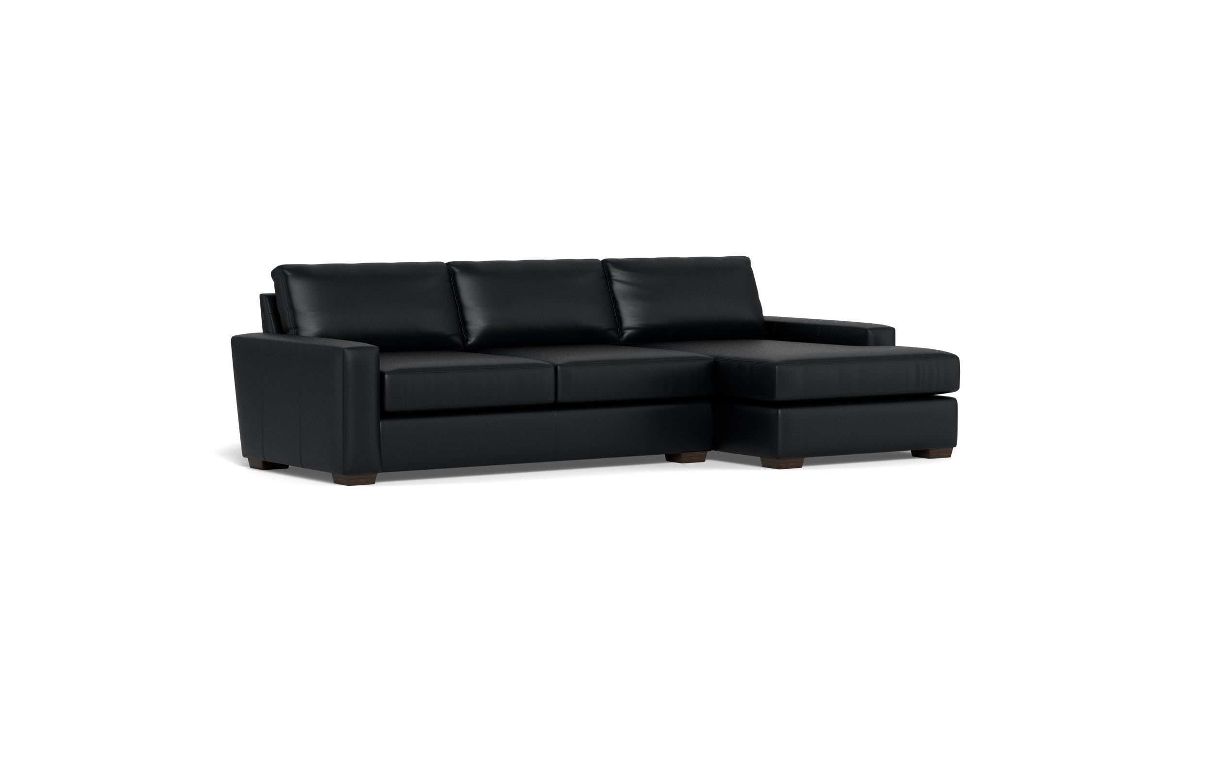 Kai Leather Right Chaise Sectional