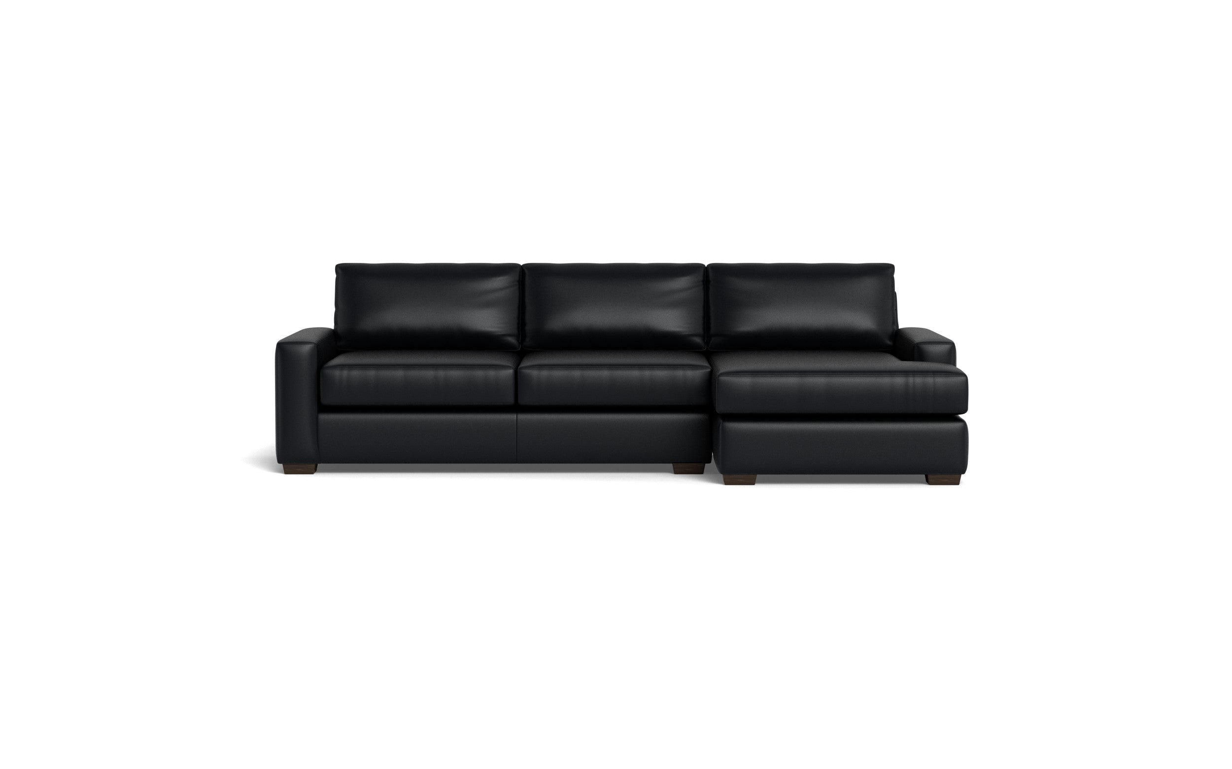Kai Leather Right Chaise Sectional