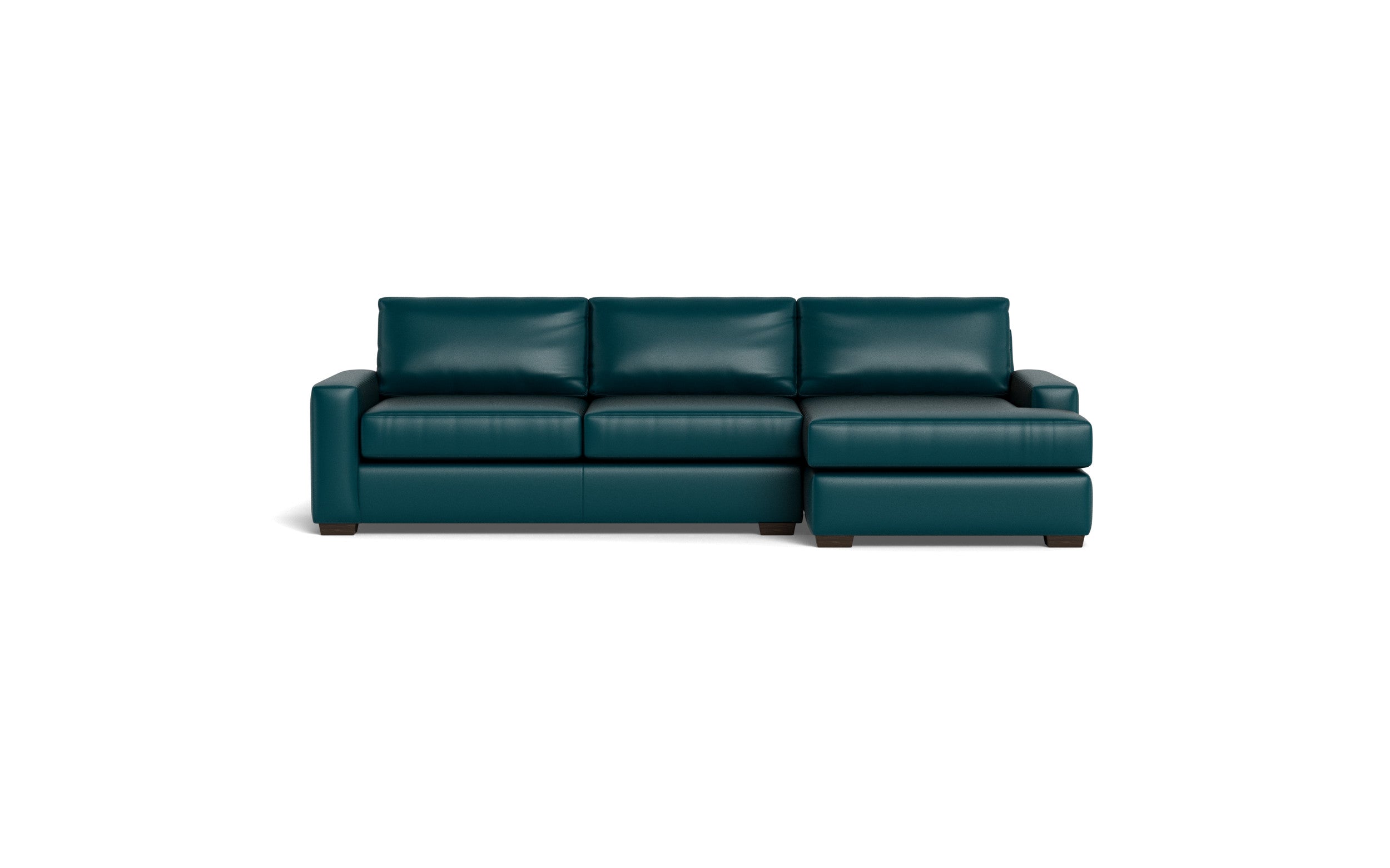 Kai Leather Right Chaise Sectional