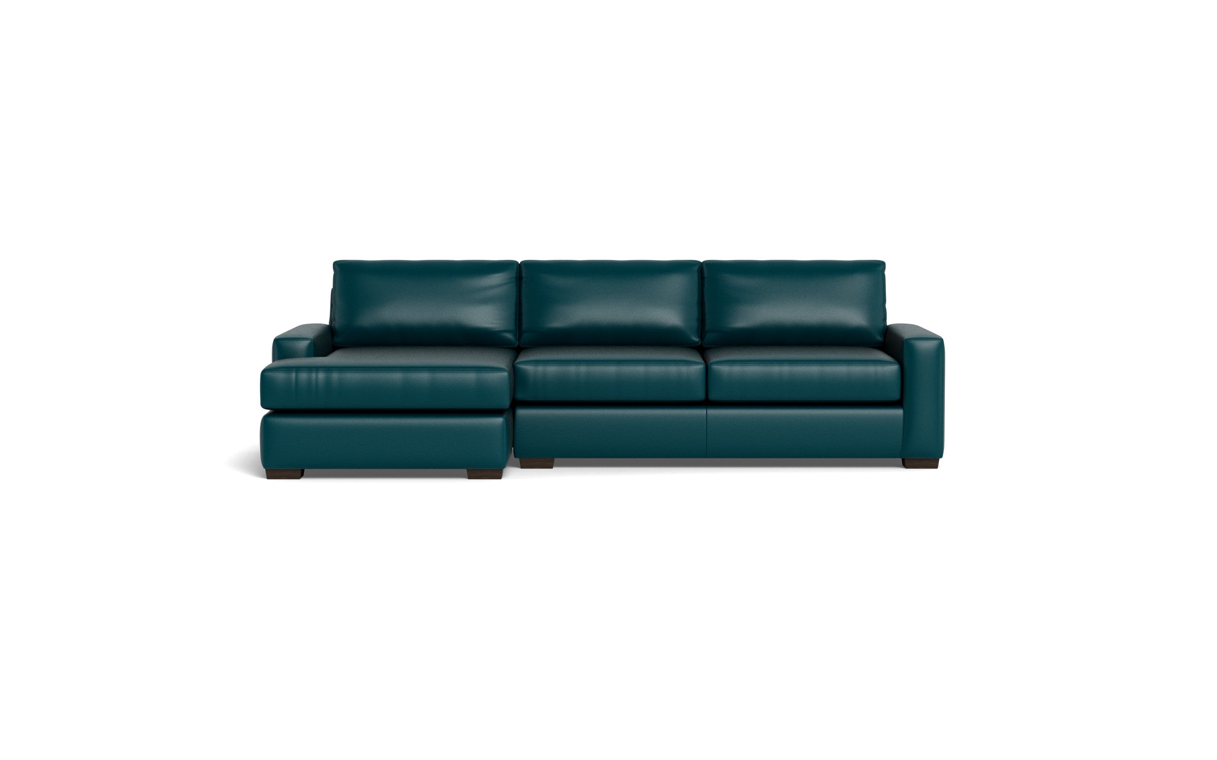 Kai Leather Left Chaise Sectional