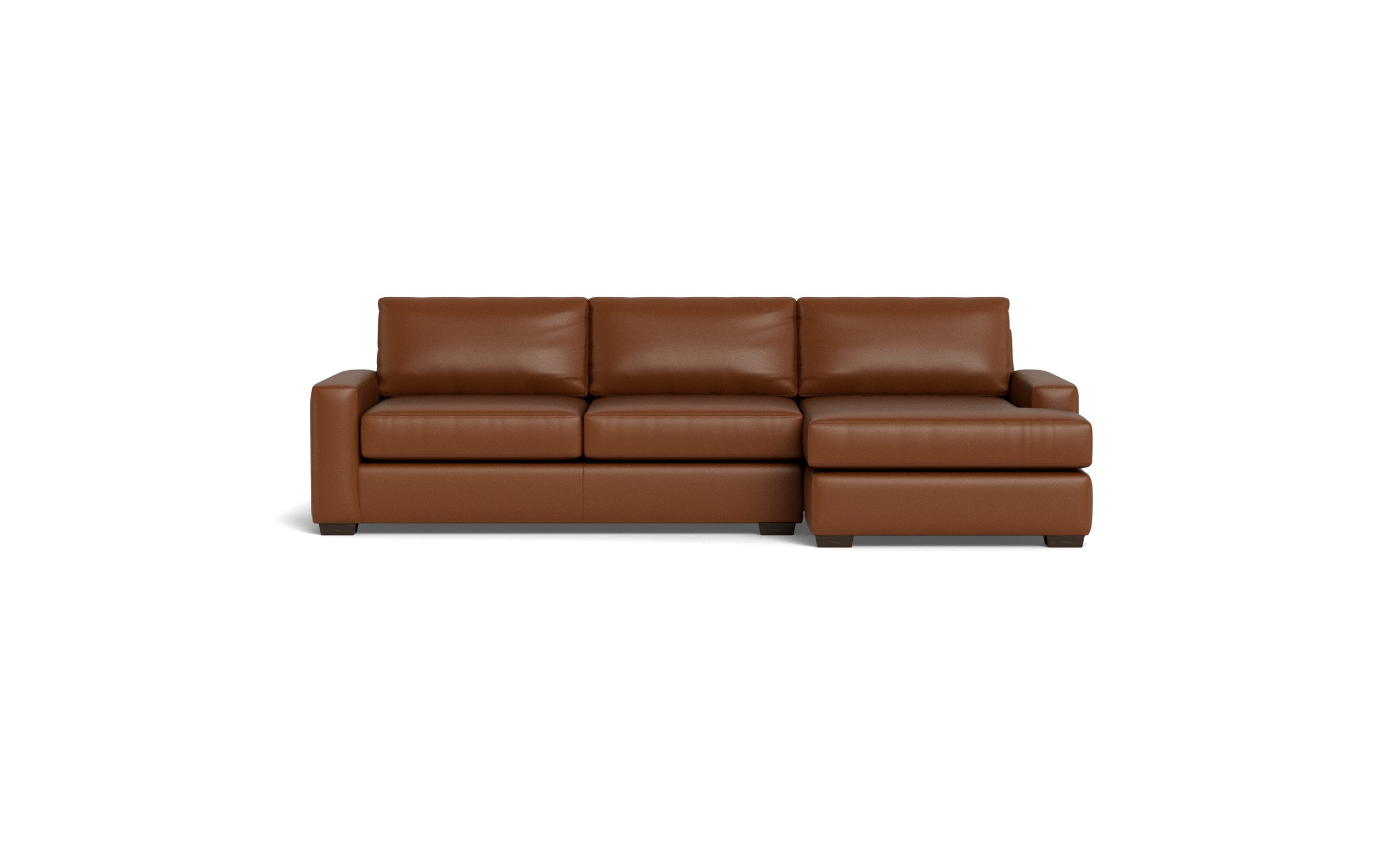 Kai Leather Right Chaise Sectional