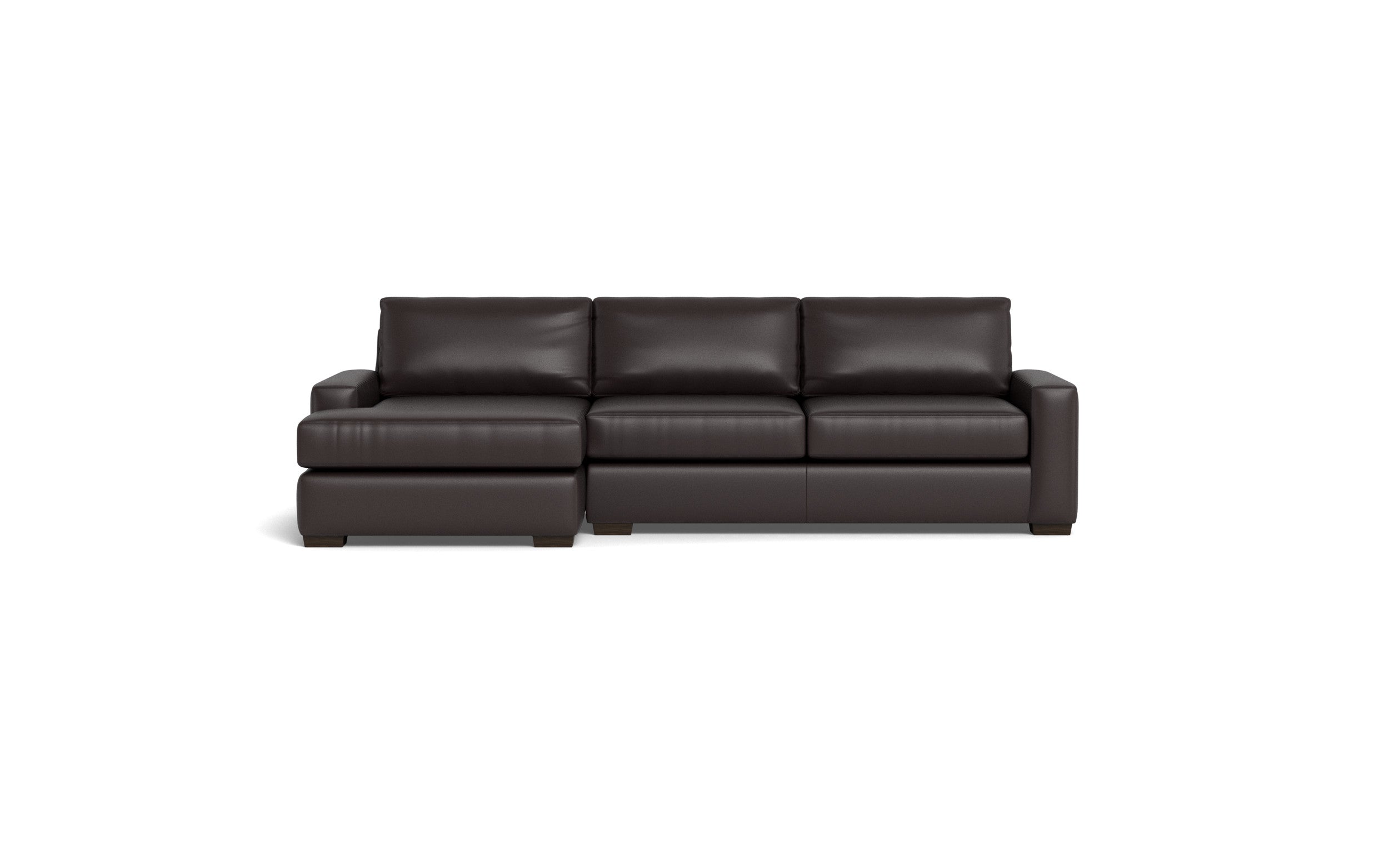 Kai Leather Left Chaise Sectional