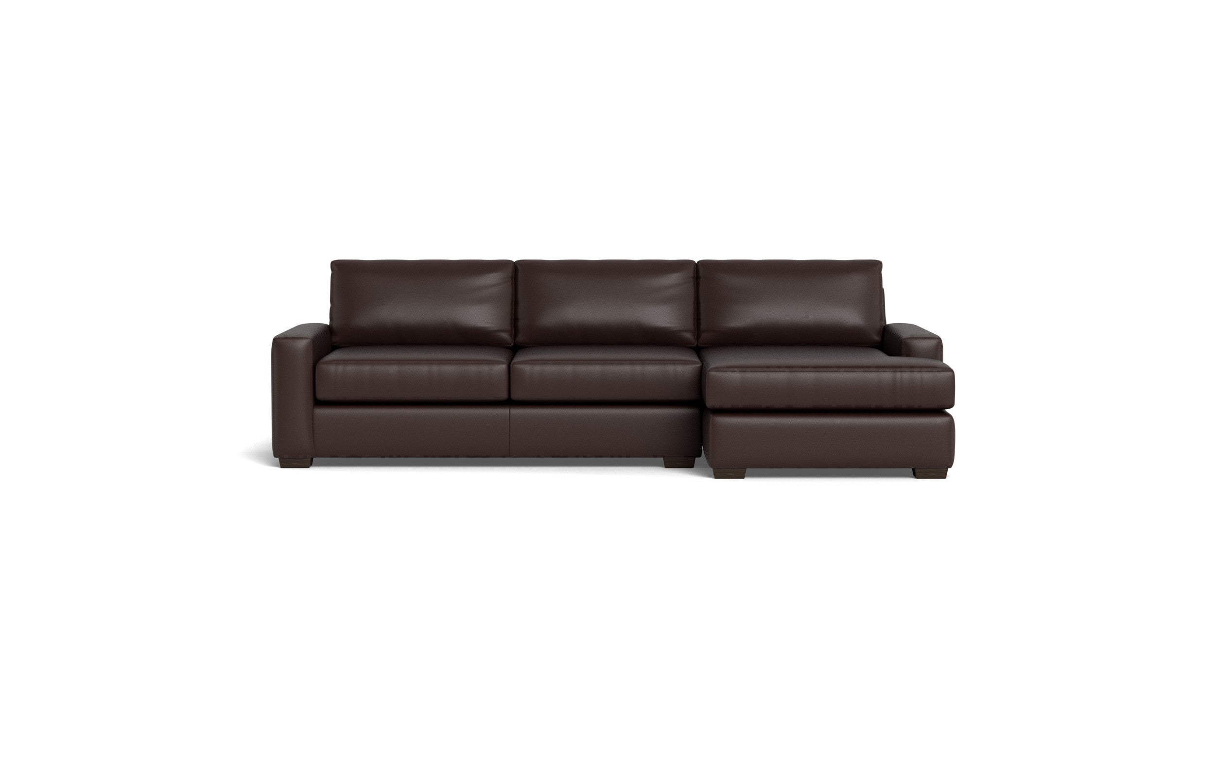 Kai Leather Right Chaise Sectional