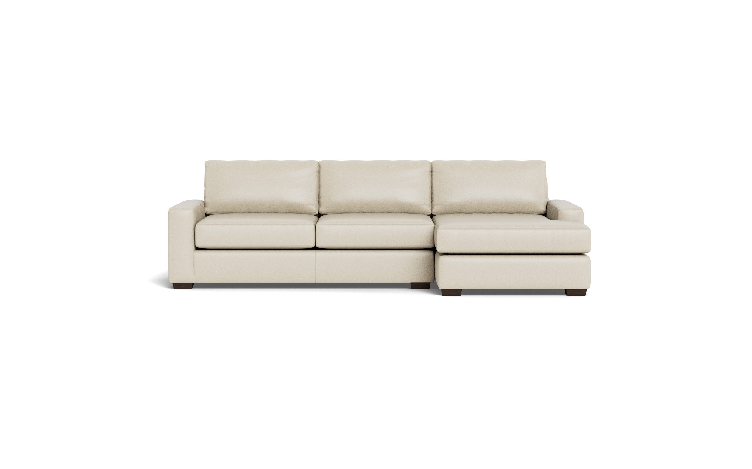Kai Leather Right Chaise Sectional