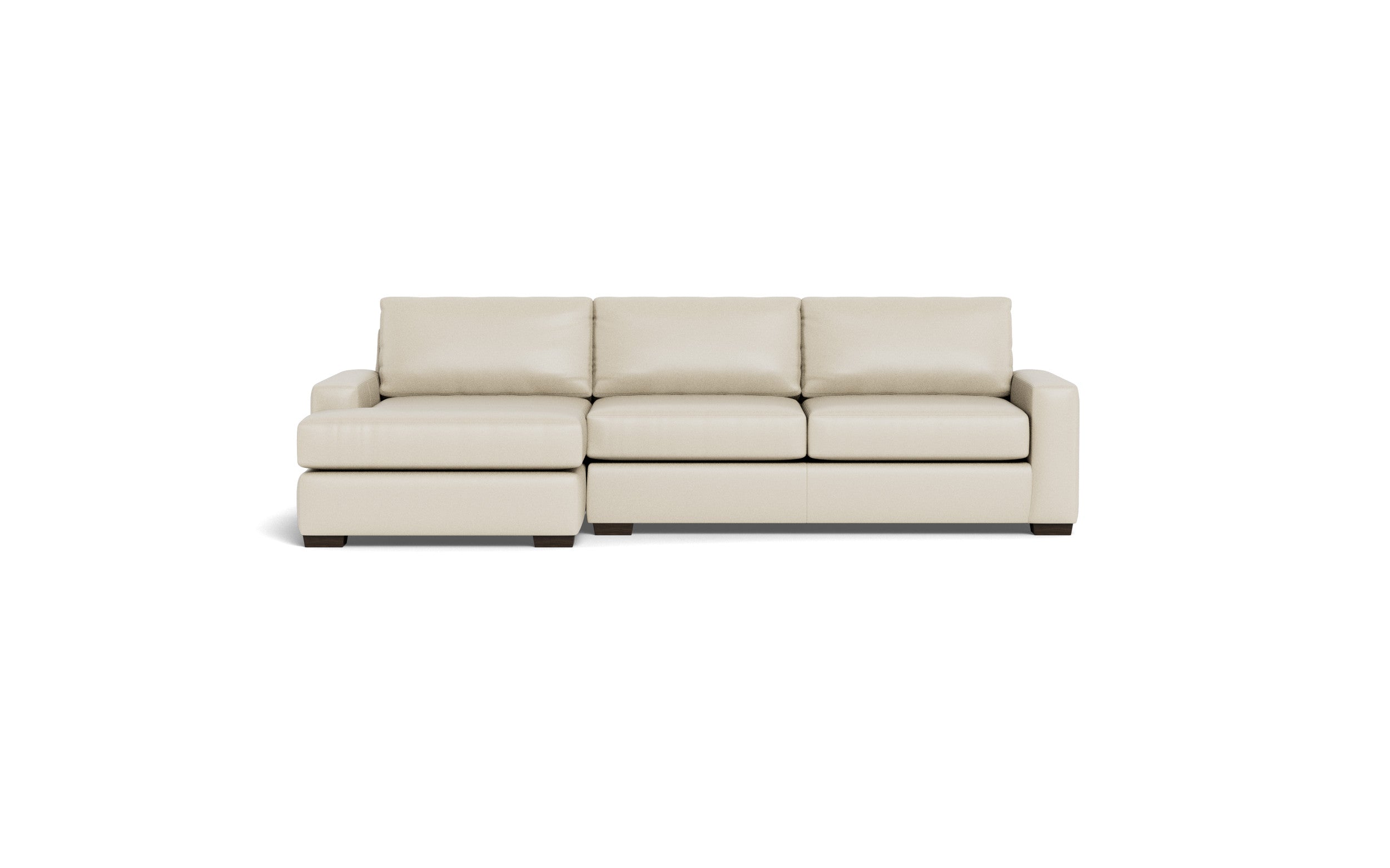 Kai Leather Left Chaise Sectional