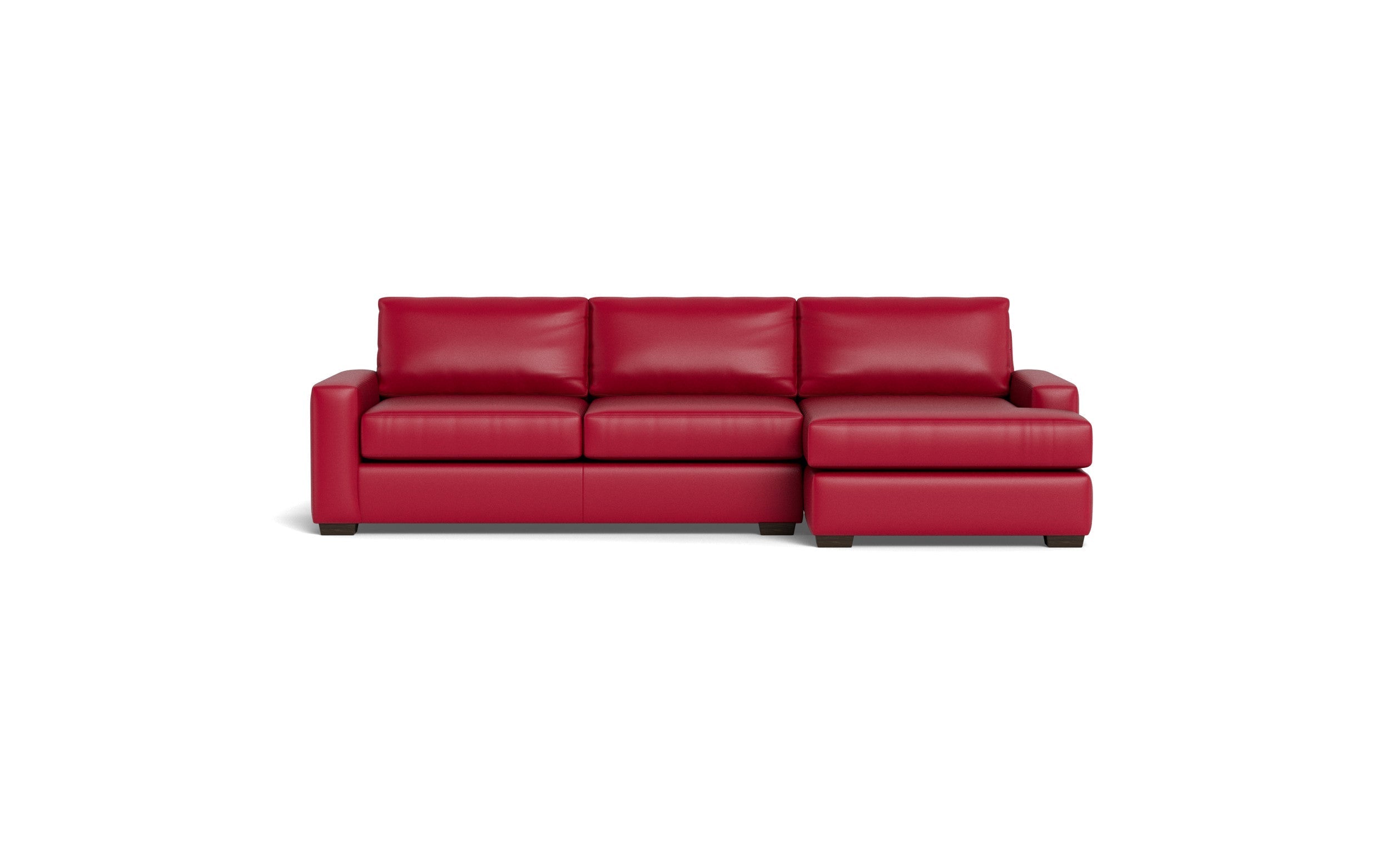 Kai Leather Right Chaise Sectional