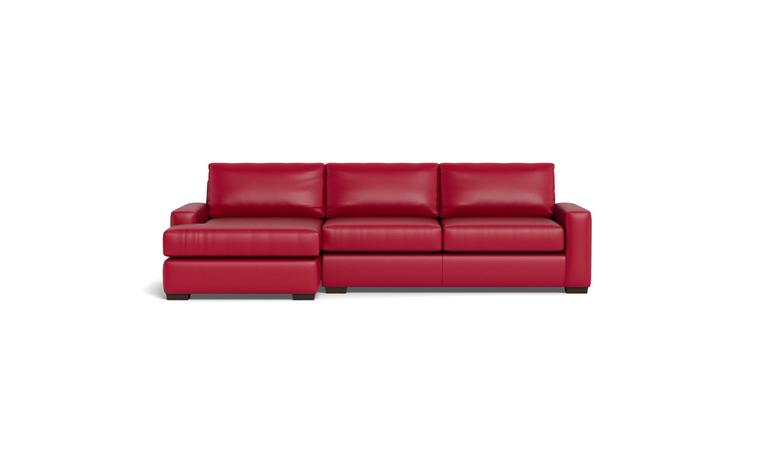 Kai Leather Left Chaise Sectional