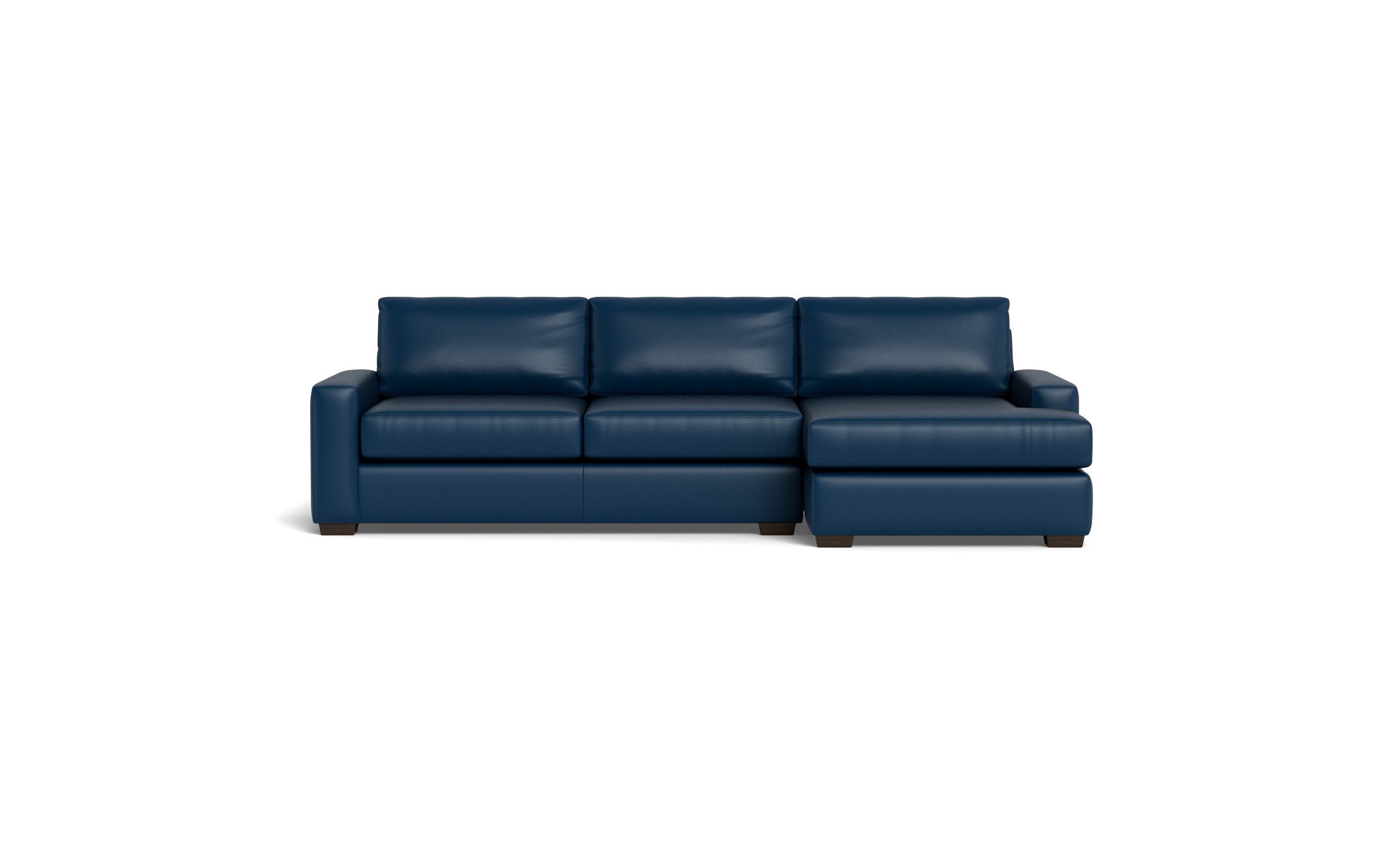 Kai Leather Right Chaise Sectional