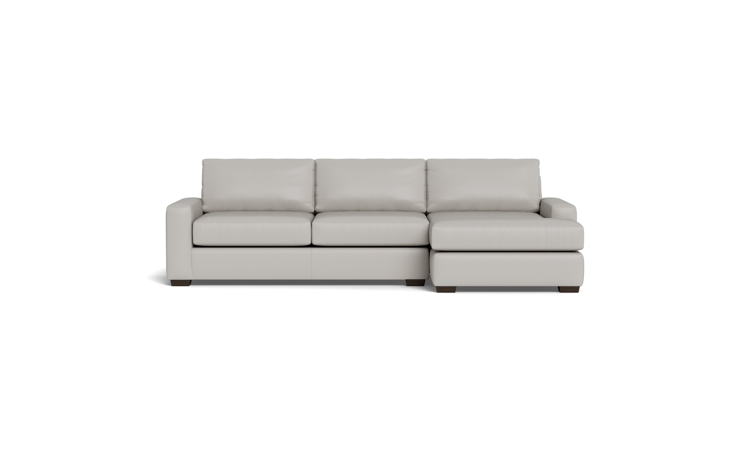 Kai Leather Right Chaise Sectional