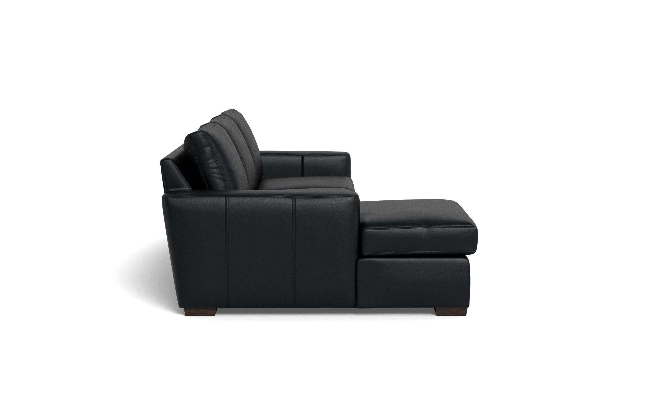Bentley Leather Left Chaise Sectional