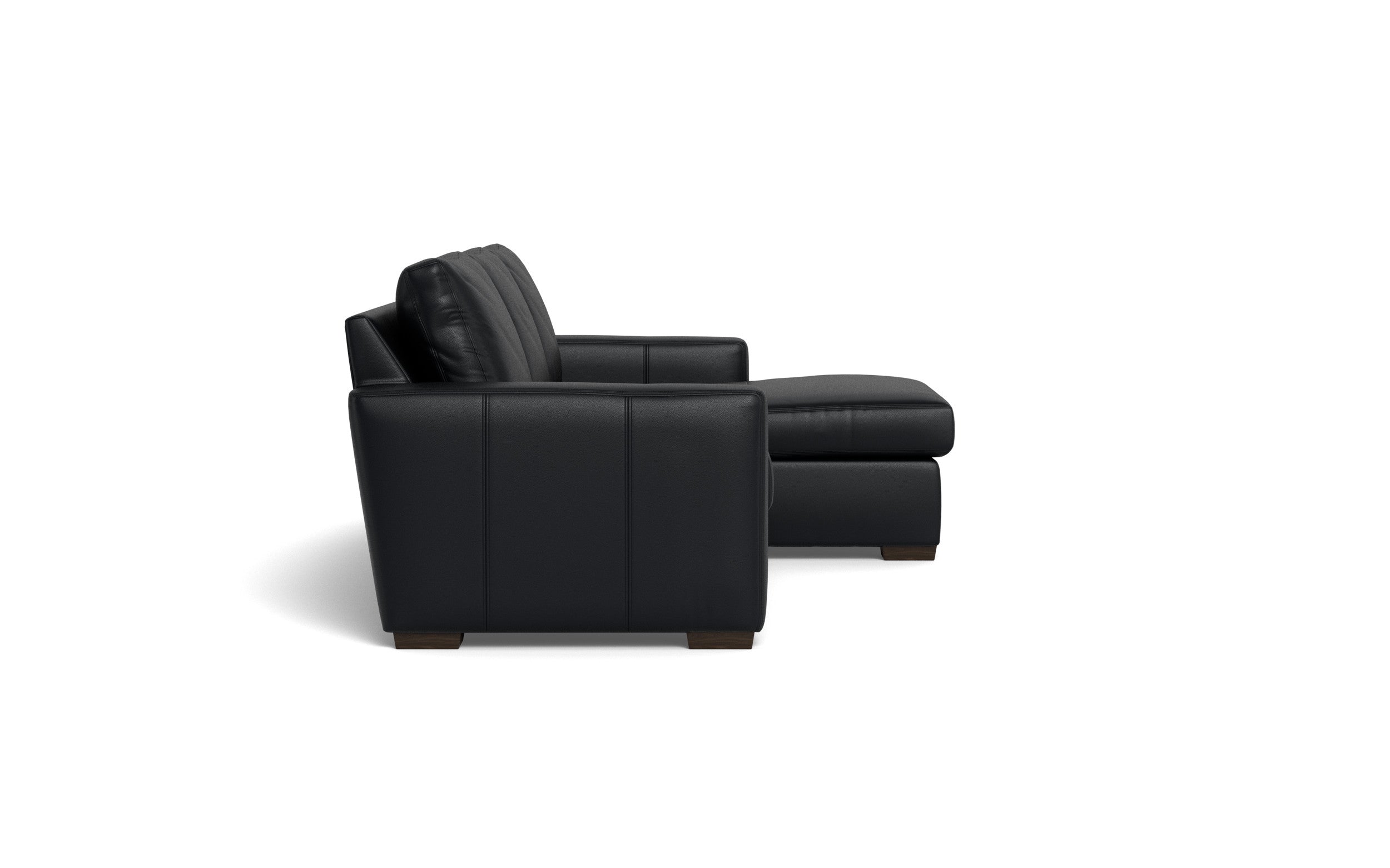Bentley Leather Right Chaise Sectional