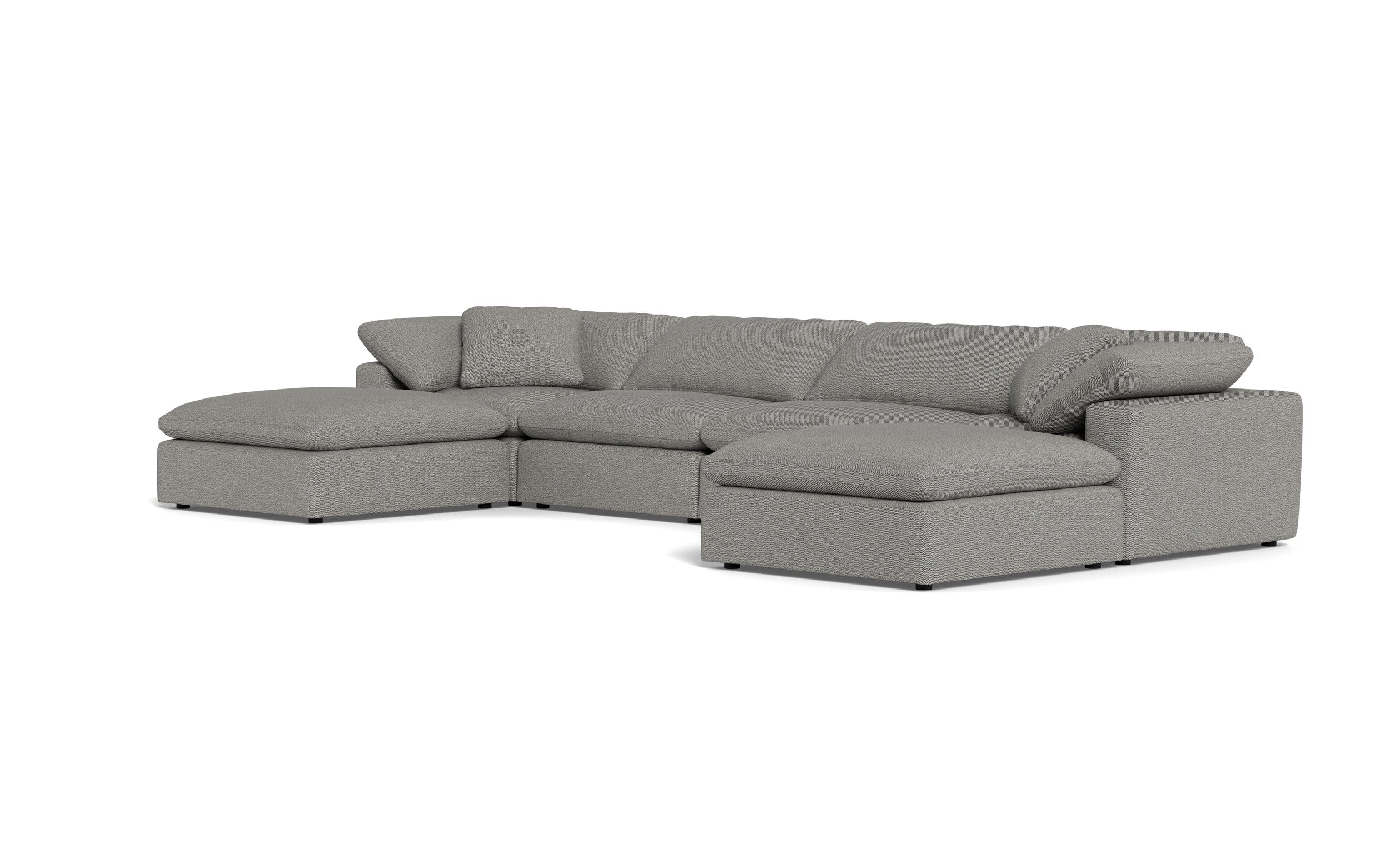 Kooper 4pc Sectional With Double Ottoman