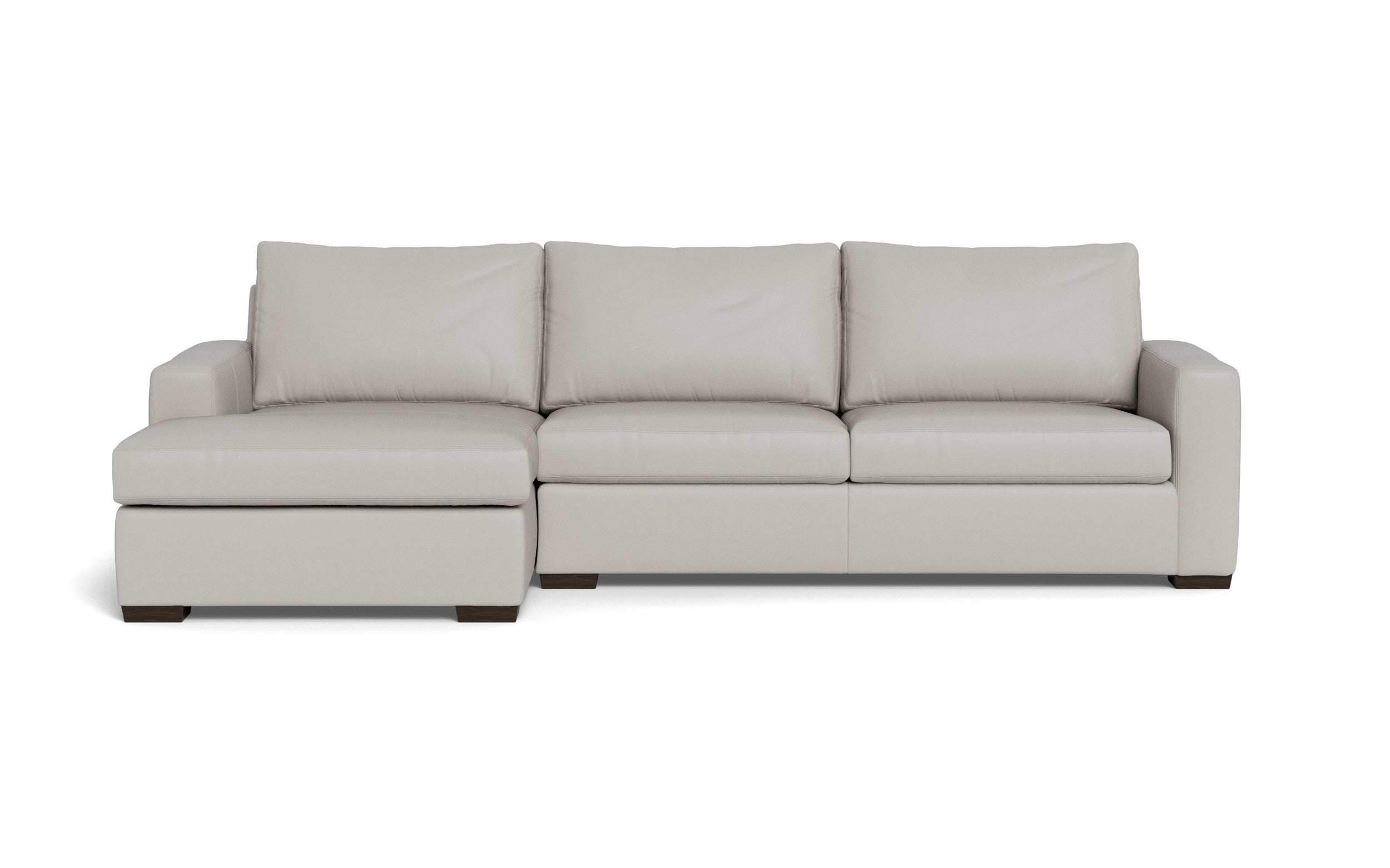 Bentley Leather Left Chaise Sectional