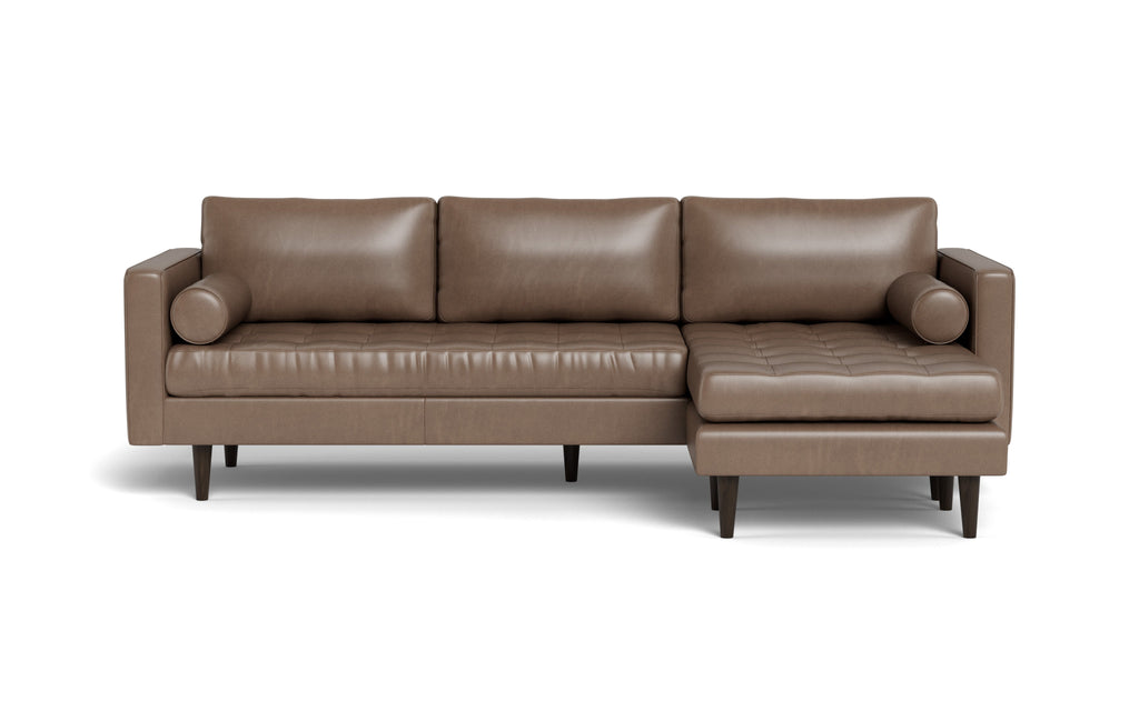 Ayden Leather Reversible Sofa Chaise