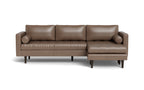 Ayden Leather Reversible Sofa Chaise