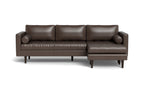 Ayden Leather Reversible Sofa Chaise