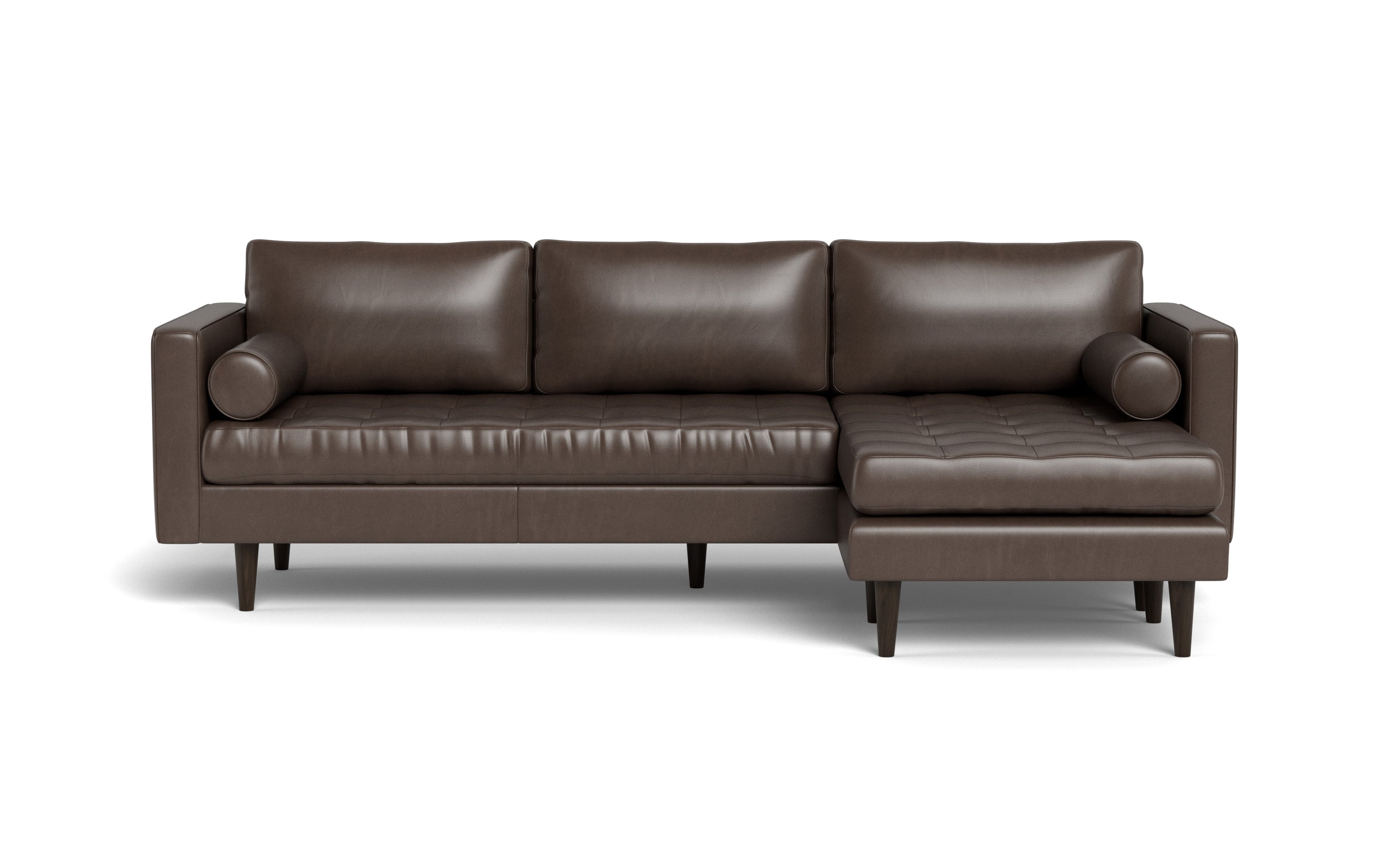 Ayden Leather Reversible Sofa Chaise