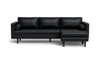 Ayden Leather Reversible Sofa Chaise