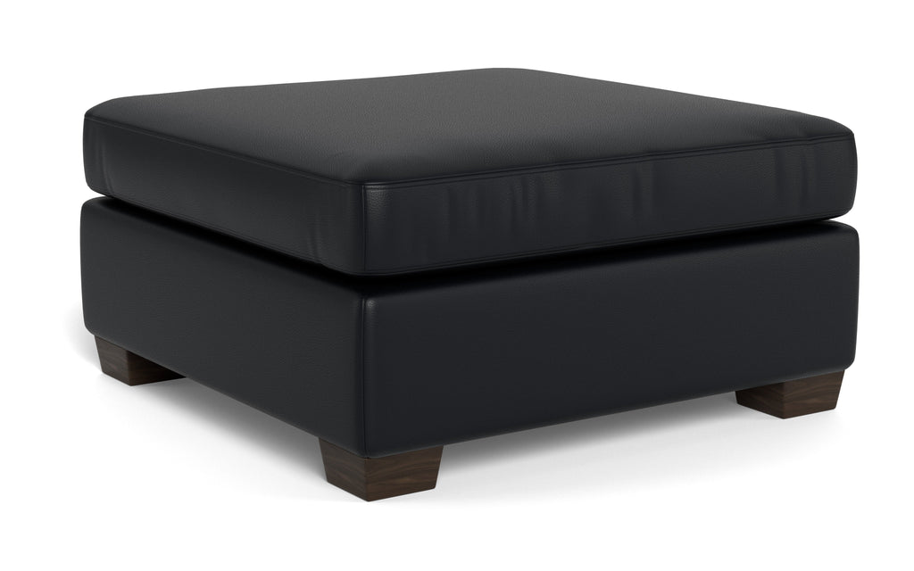 Jett Leather Cocktail Ottoman