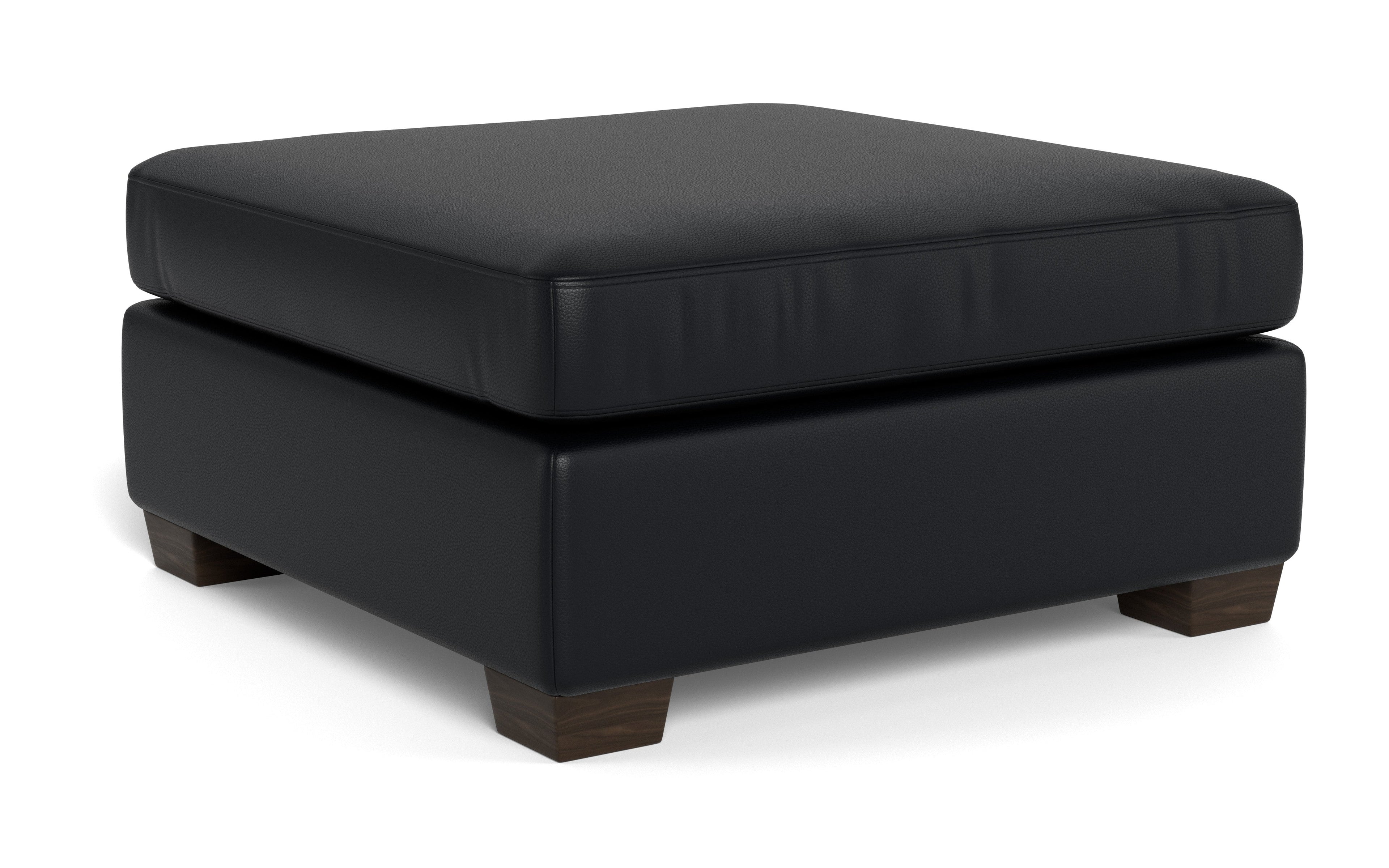 Jett Leather Cocktail Ottoman