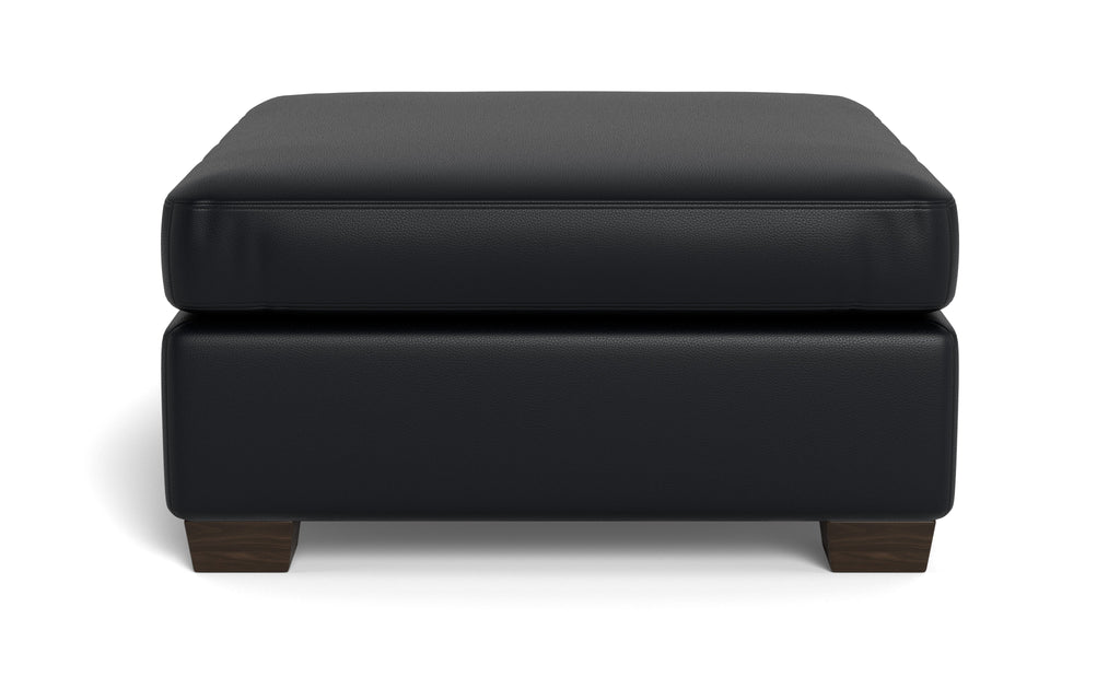 Jett Leather Cocktail Ottoman
