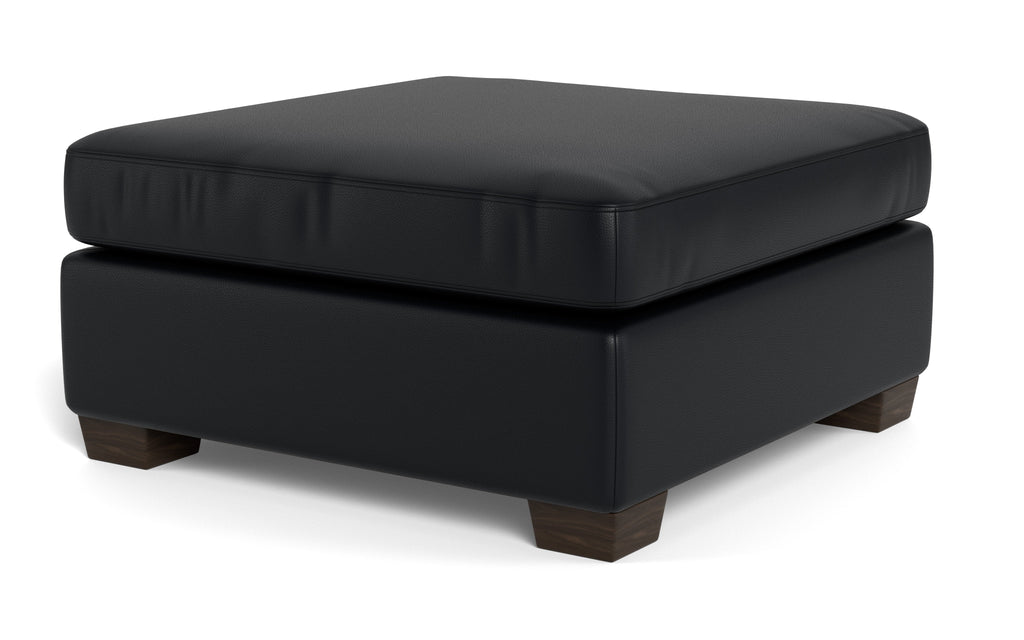 Jett Leather Cocktail Ottoman