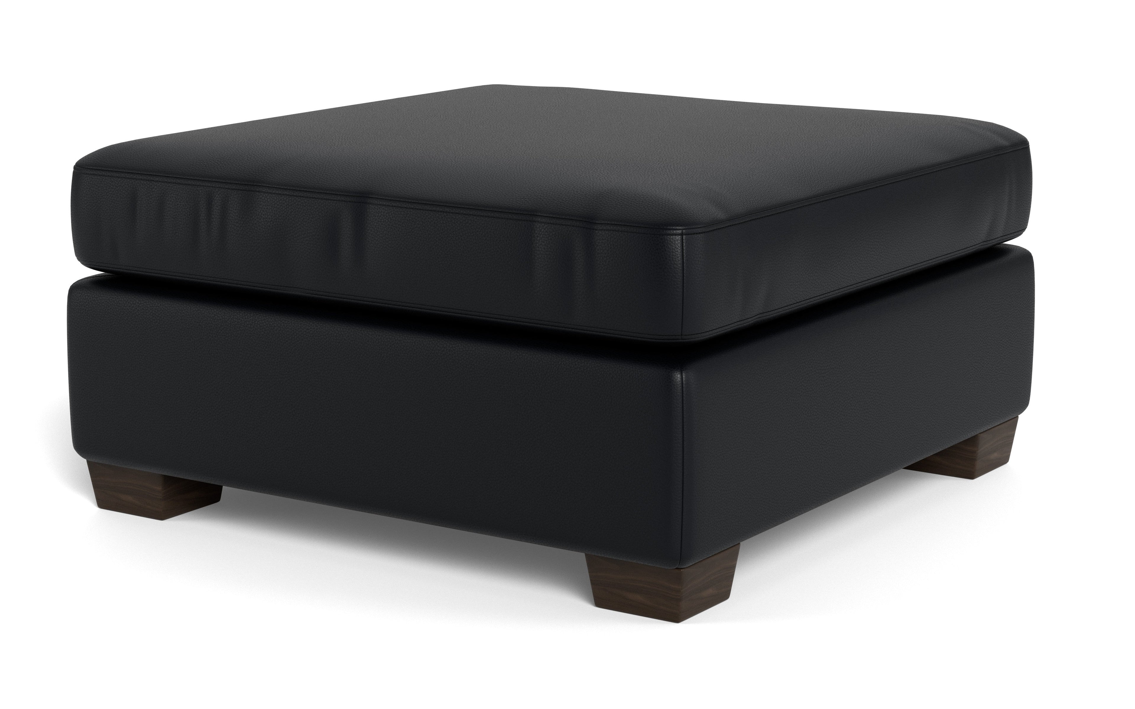 Jett Leather Cocktail Ottoman