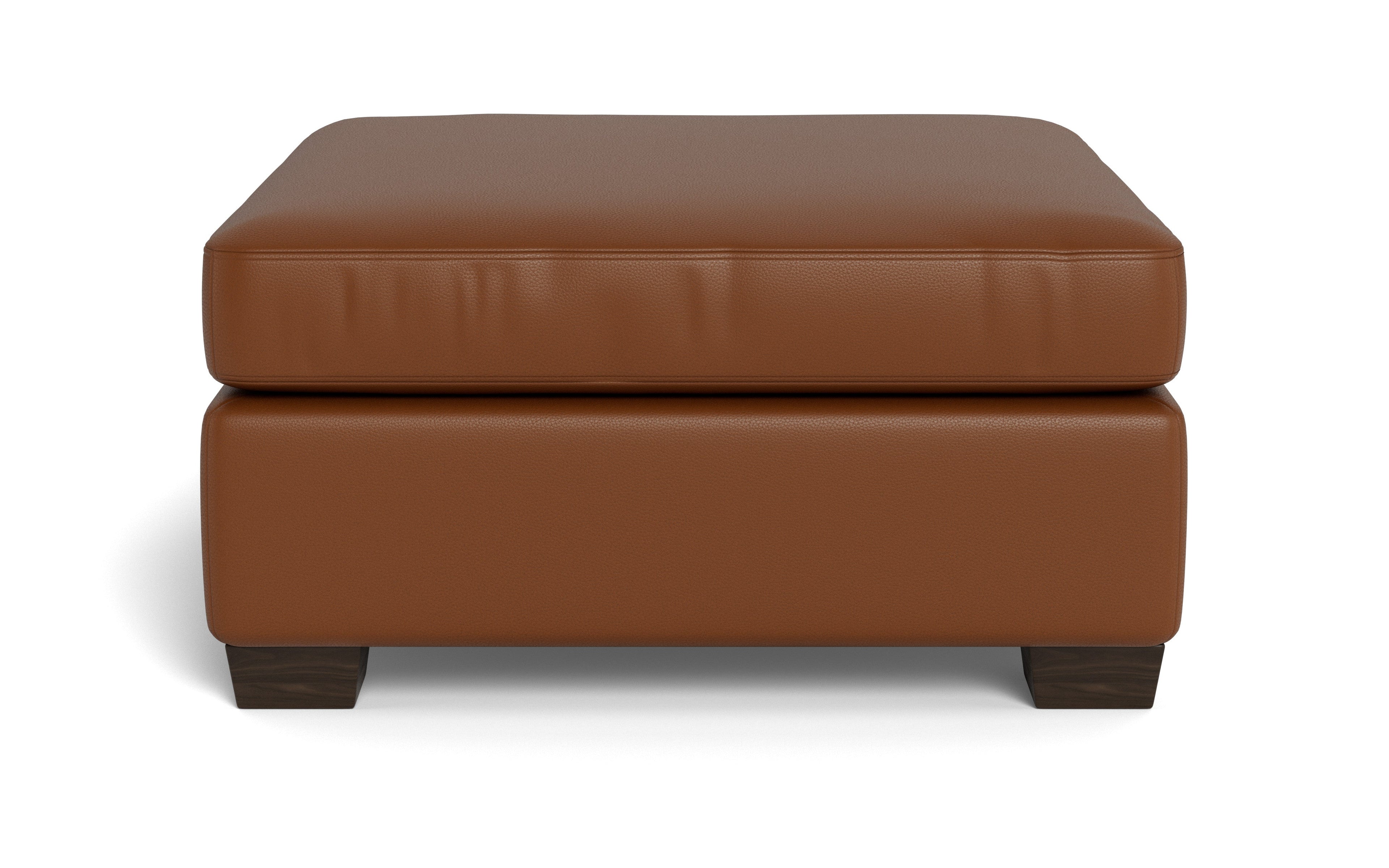 Jett Leather Cocktail Ottoman