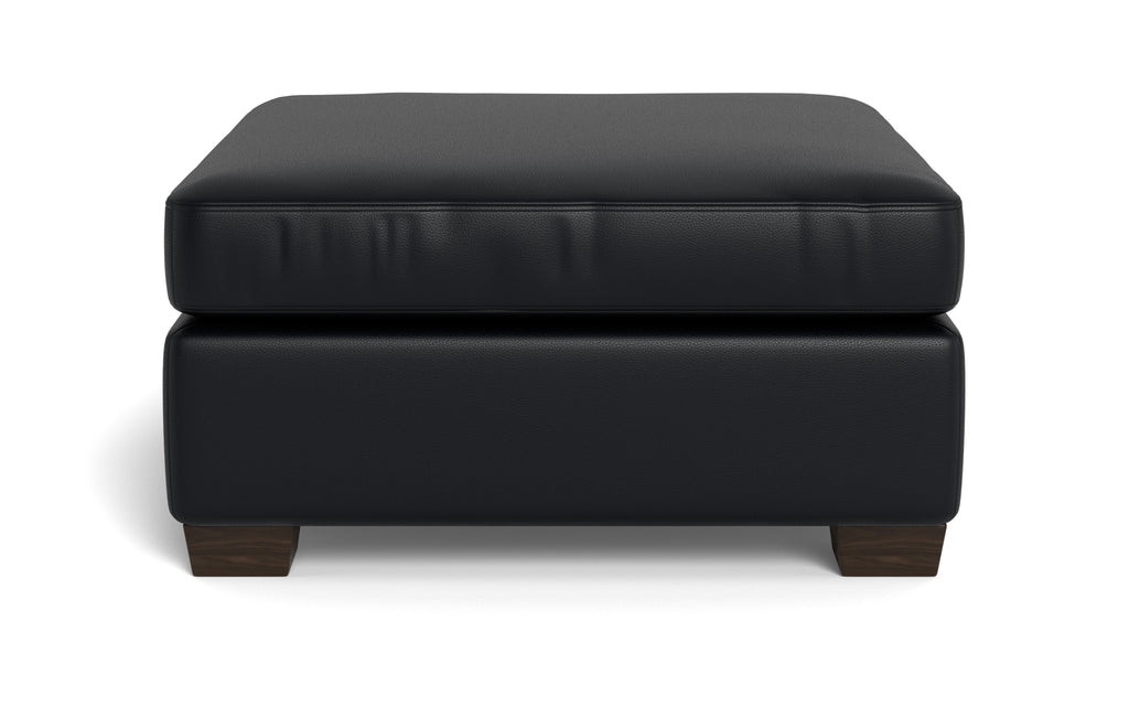 Jett Leather Cocktail Ottoman