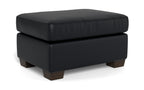 Jett Leather Ottoman