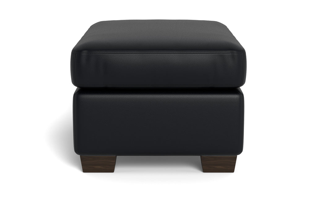 Jett Leather Ottoman
