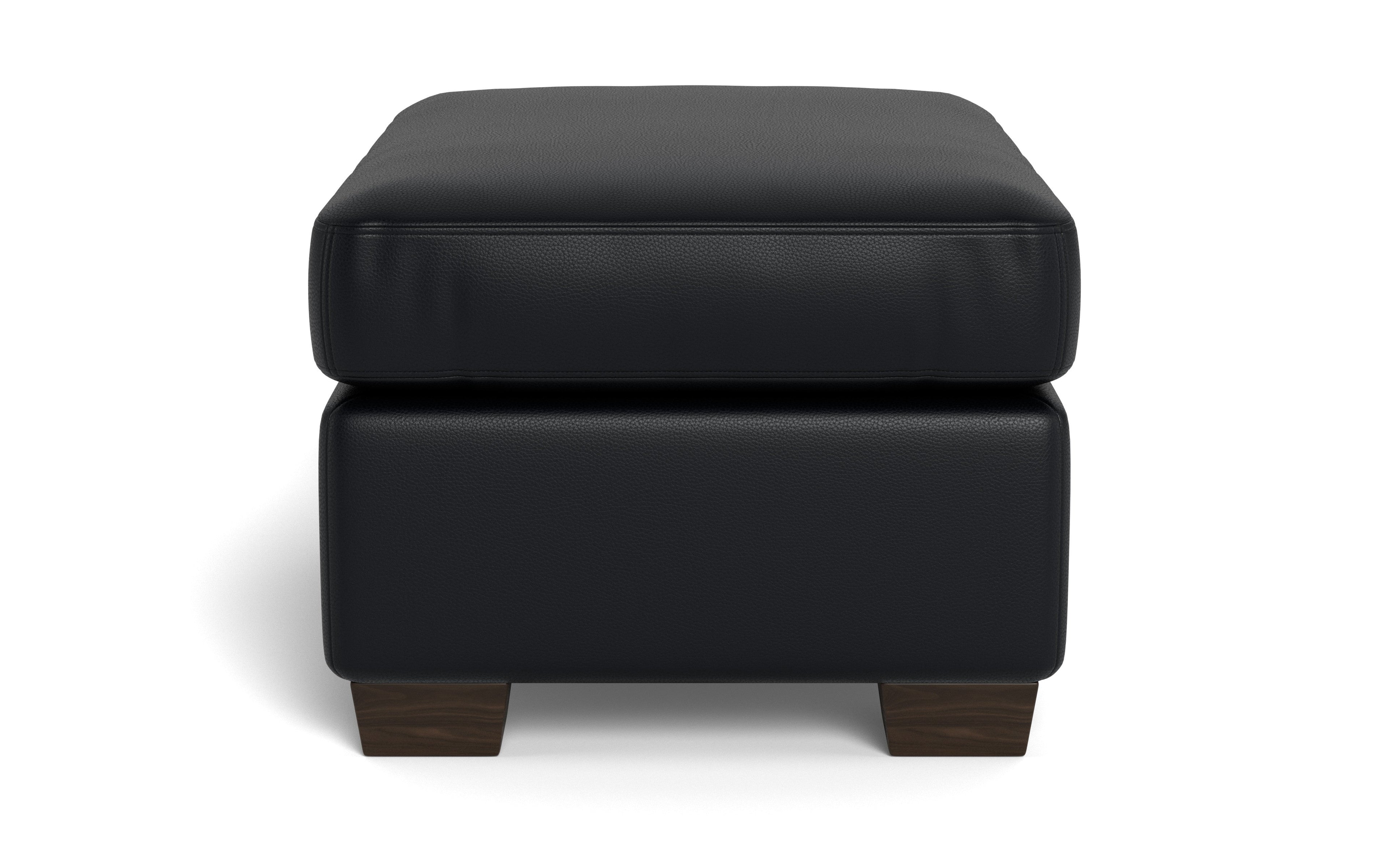 Jett Leather Ottoman
