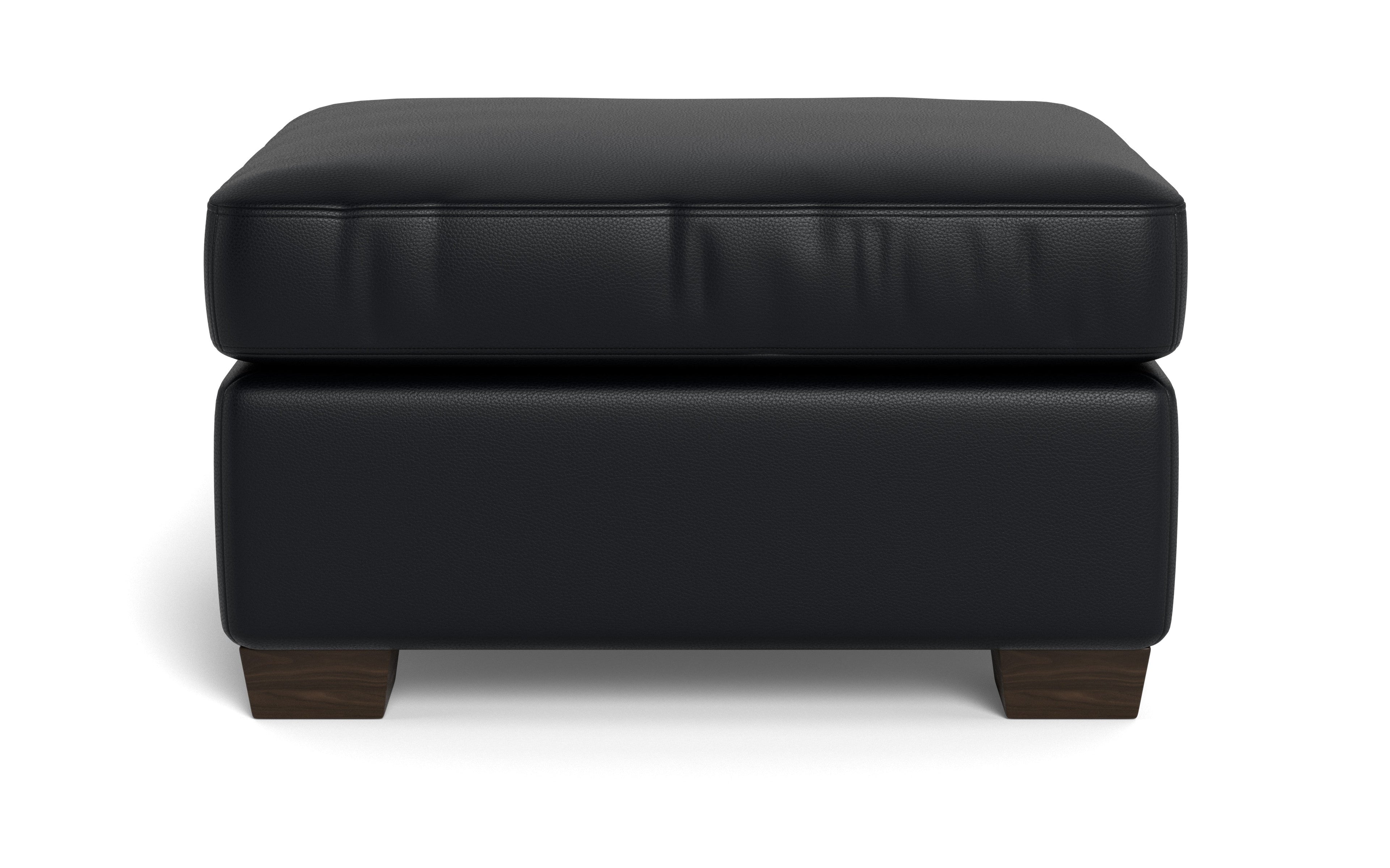 Jett Leather Ottoman
