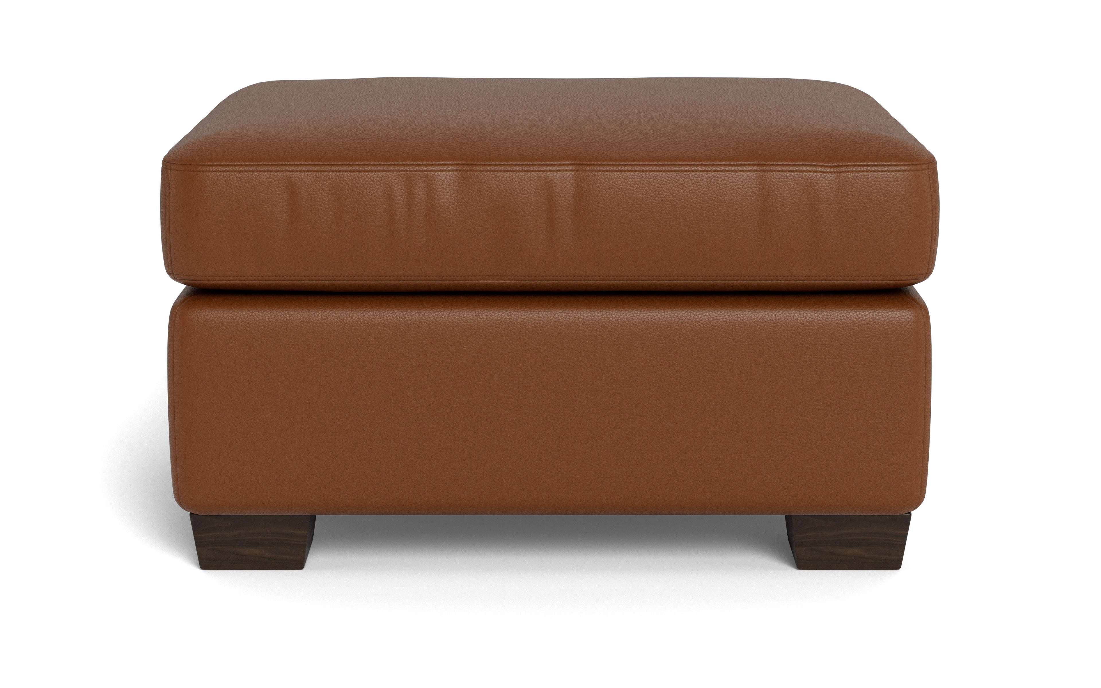 Jett Leather Ottoman