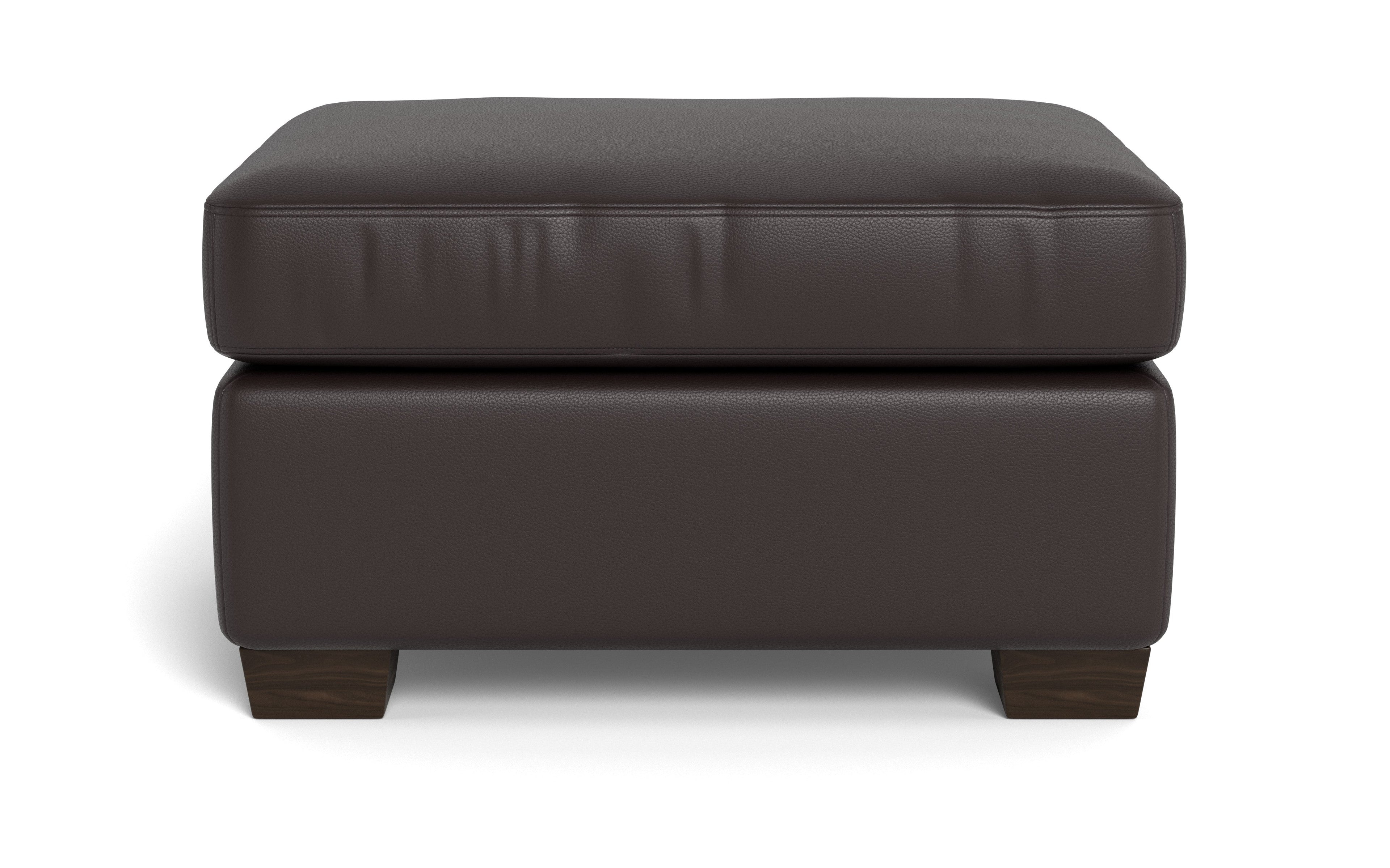 Jett Leather Ottoman