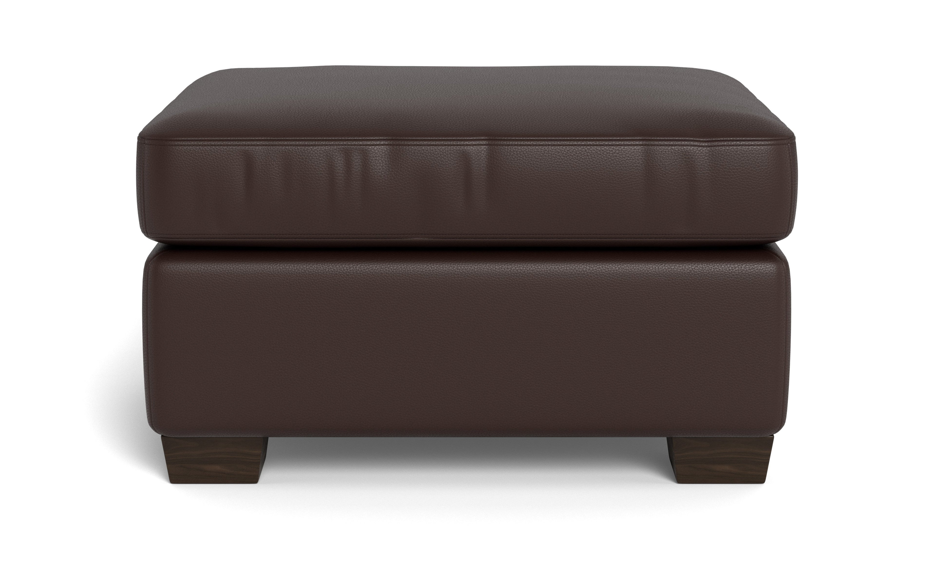Jett Leather Ottoman