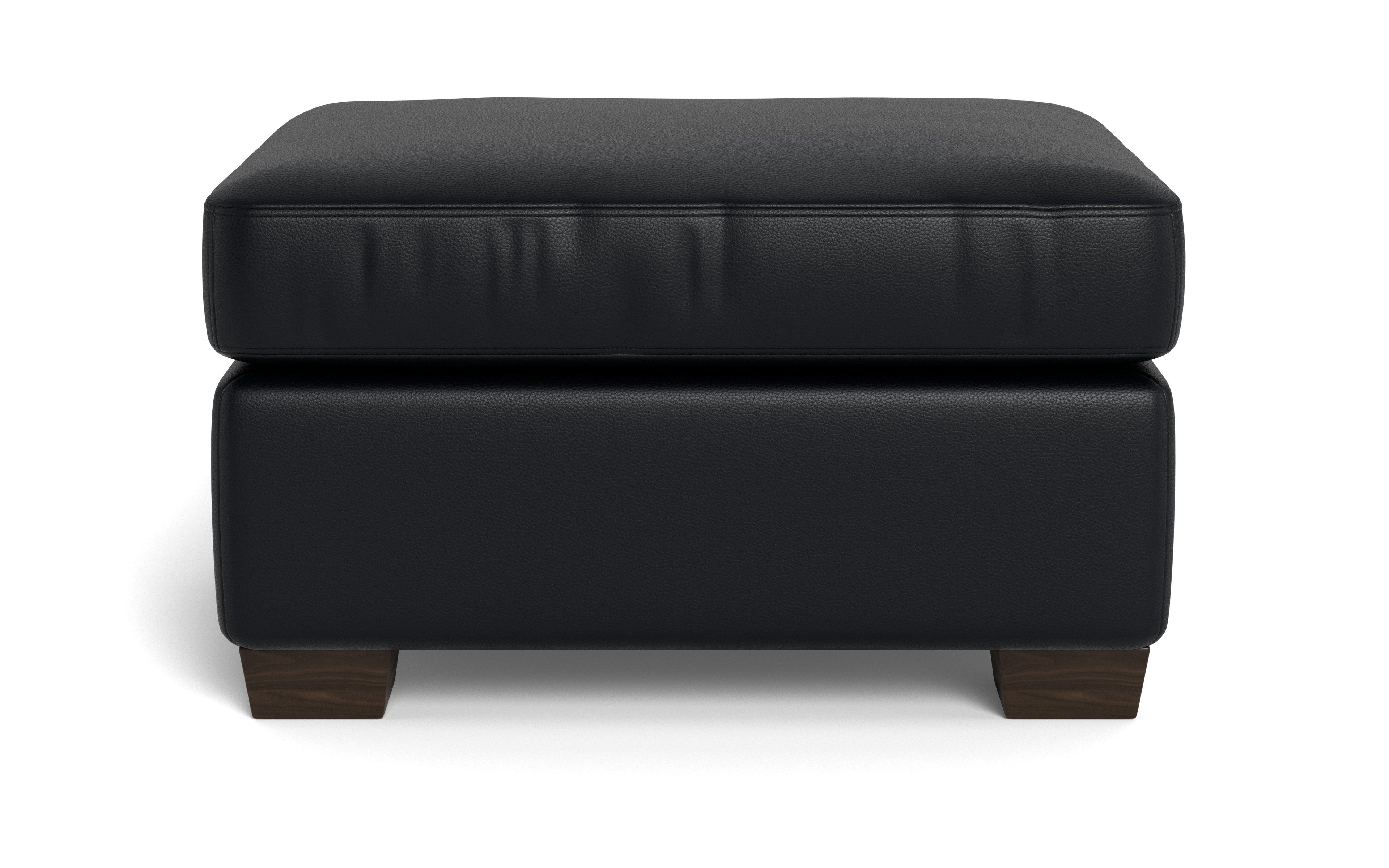 Jett Leather Ottoman
