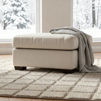 Jett Leather Ottoman