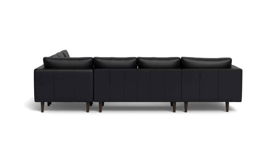 Ayden Leather Corner Sectional With Left Chaise