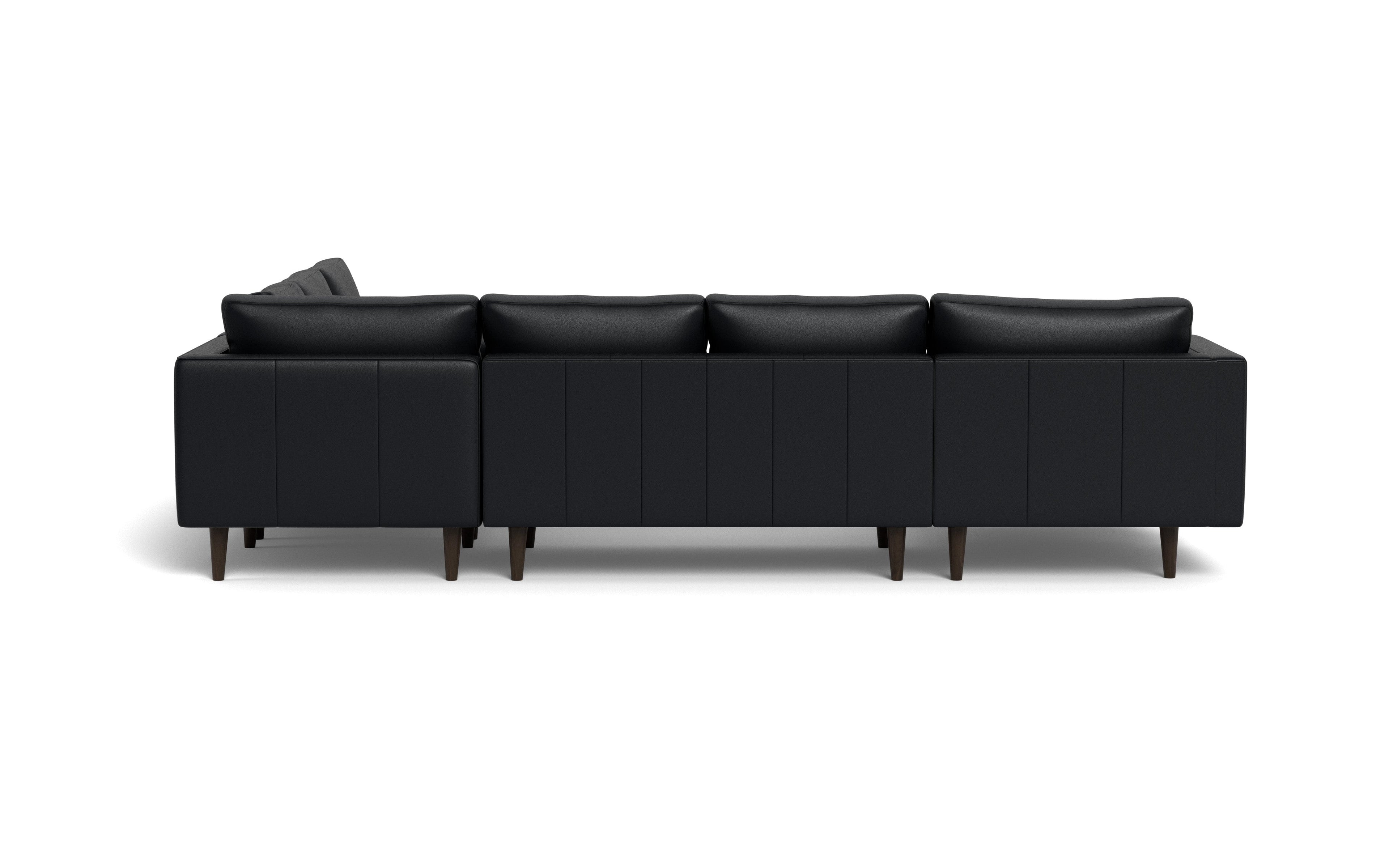 Ayden Leather Corner Sectional With Left Chaise