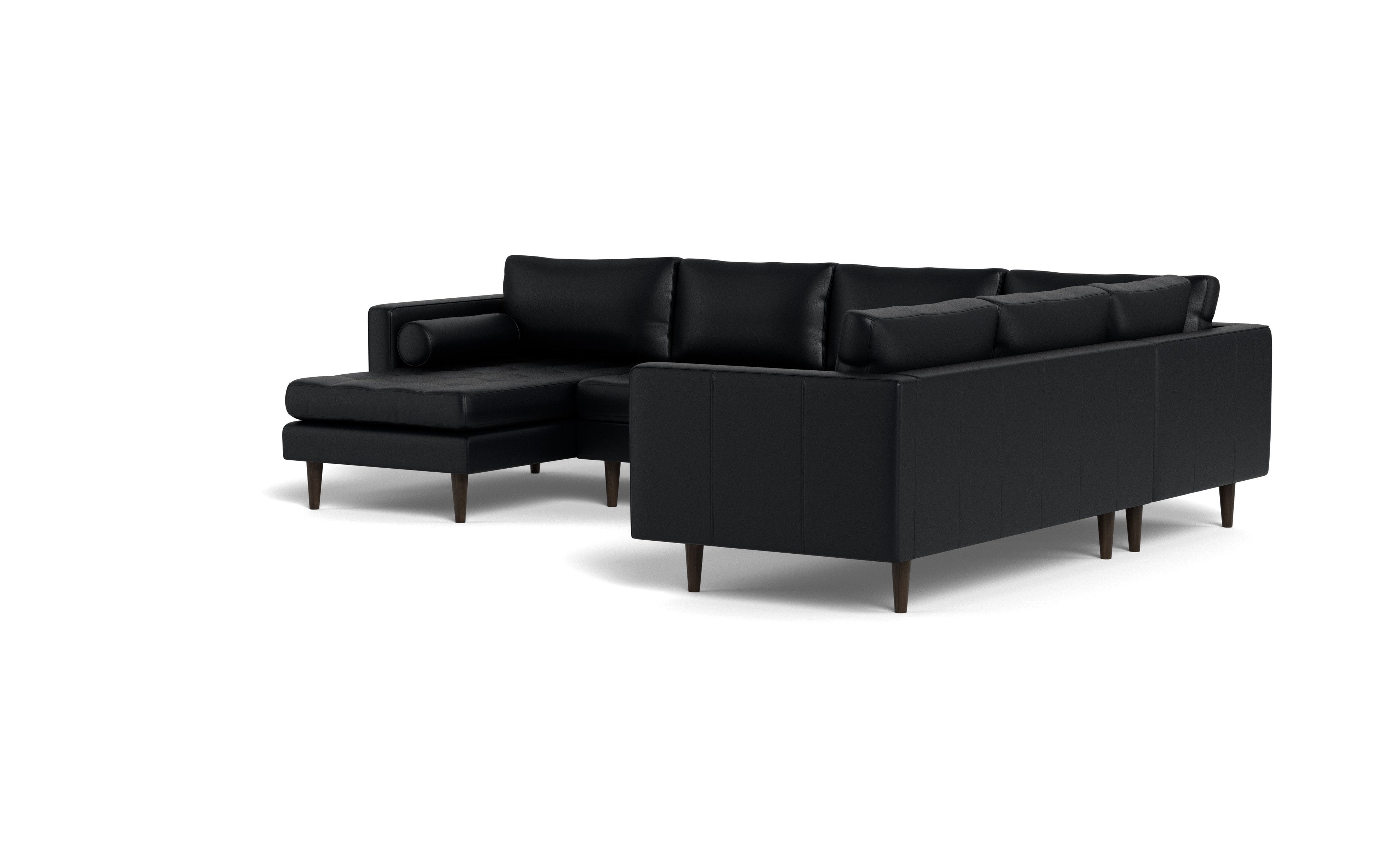 Ayden Leather Corner Sectional With Left Chaise