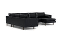 Ayden Leather Corner Sectional With Right Chaise