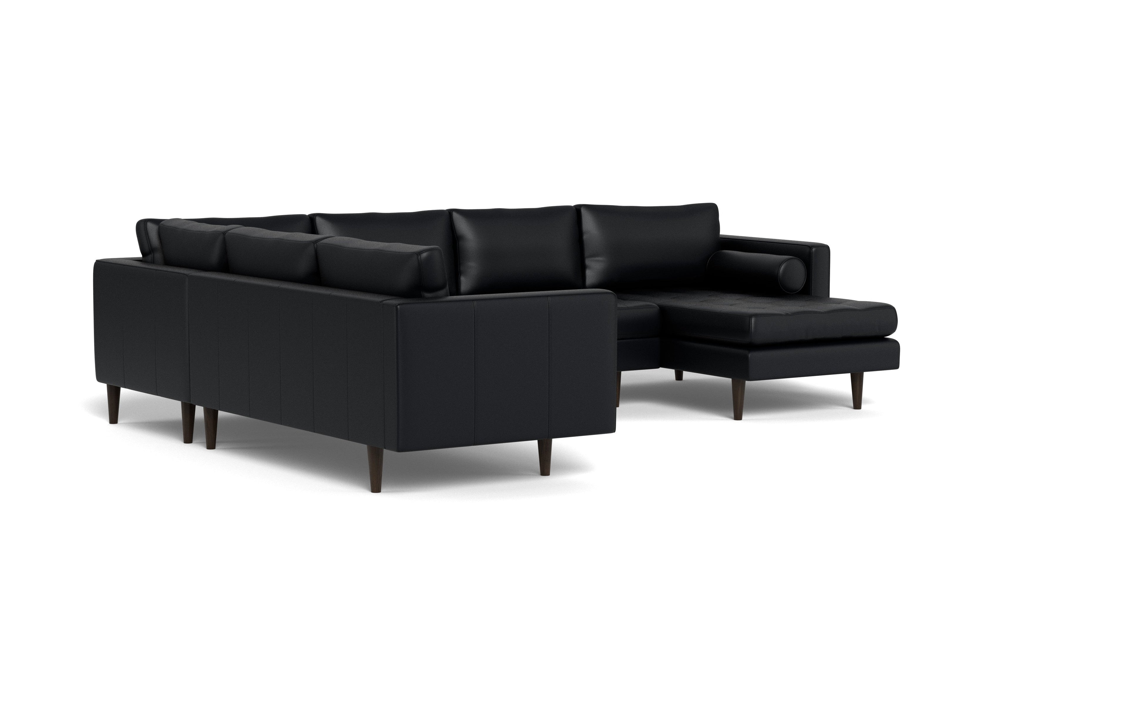 Ayden Leather Corner Sectional With Right Chaise