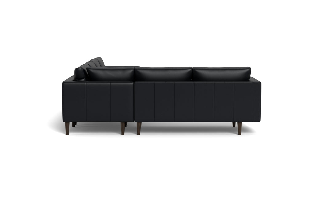Ayden Leather Corner Sectional With Right Chaise