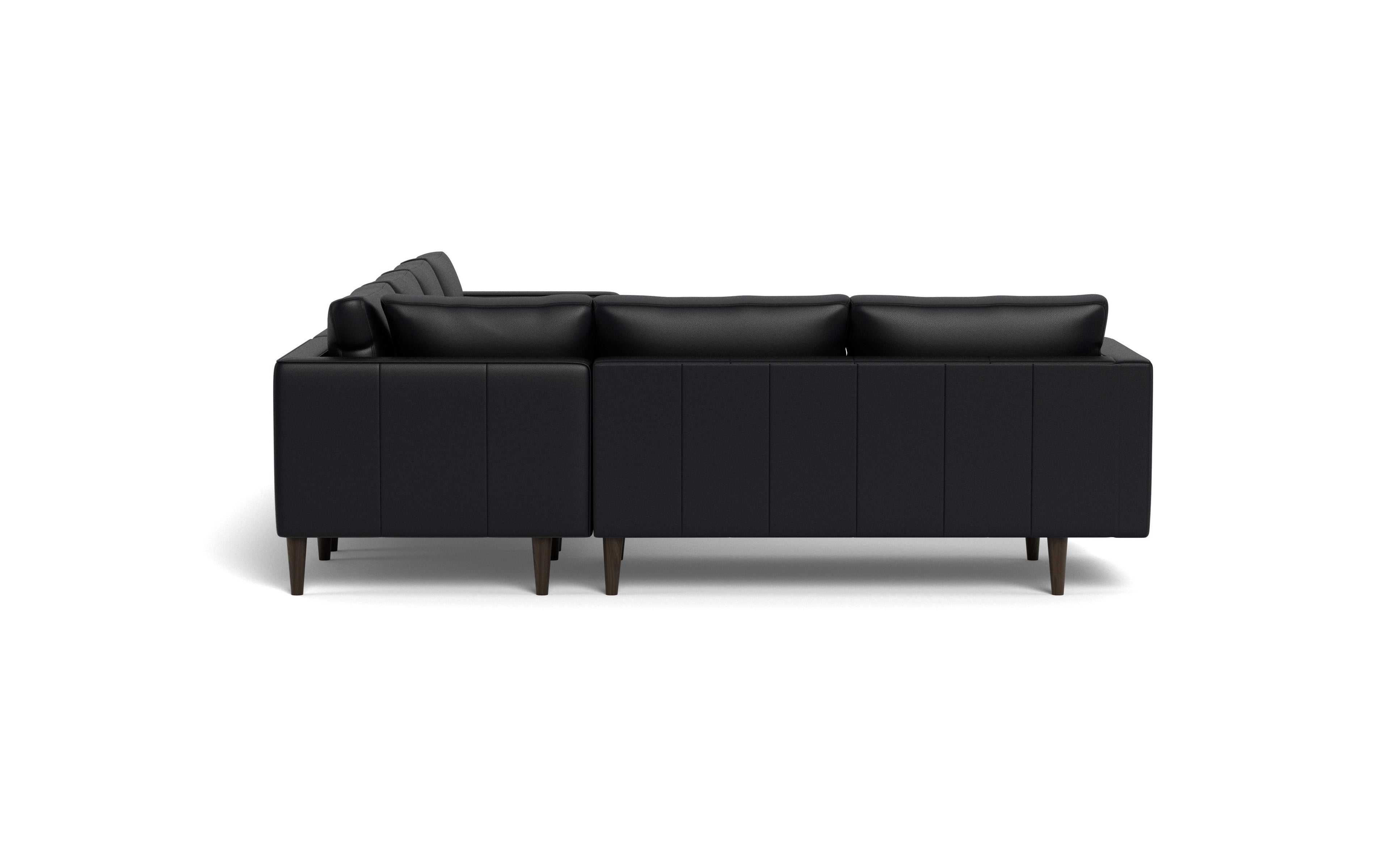 Ayden Leather Corner Sectional With Right Chaise