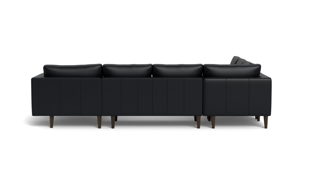 Ayden Leather Corner Sectional With Right Chaise