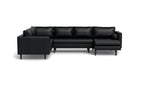 Ayden Leather Corner Sectional With Right Chaise